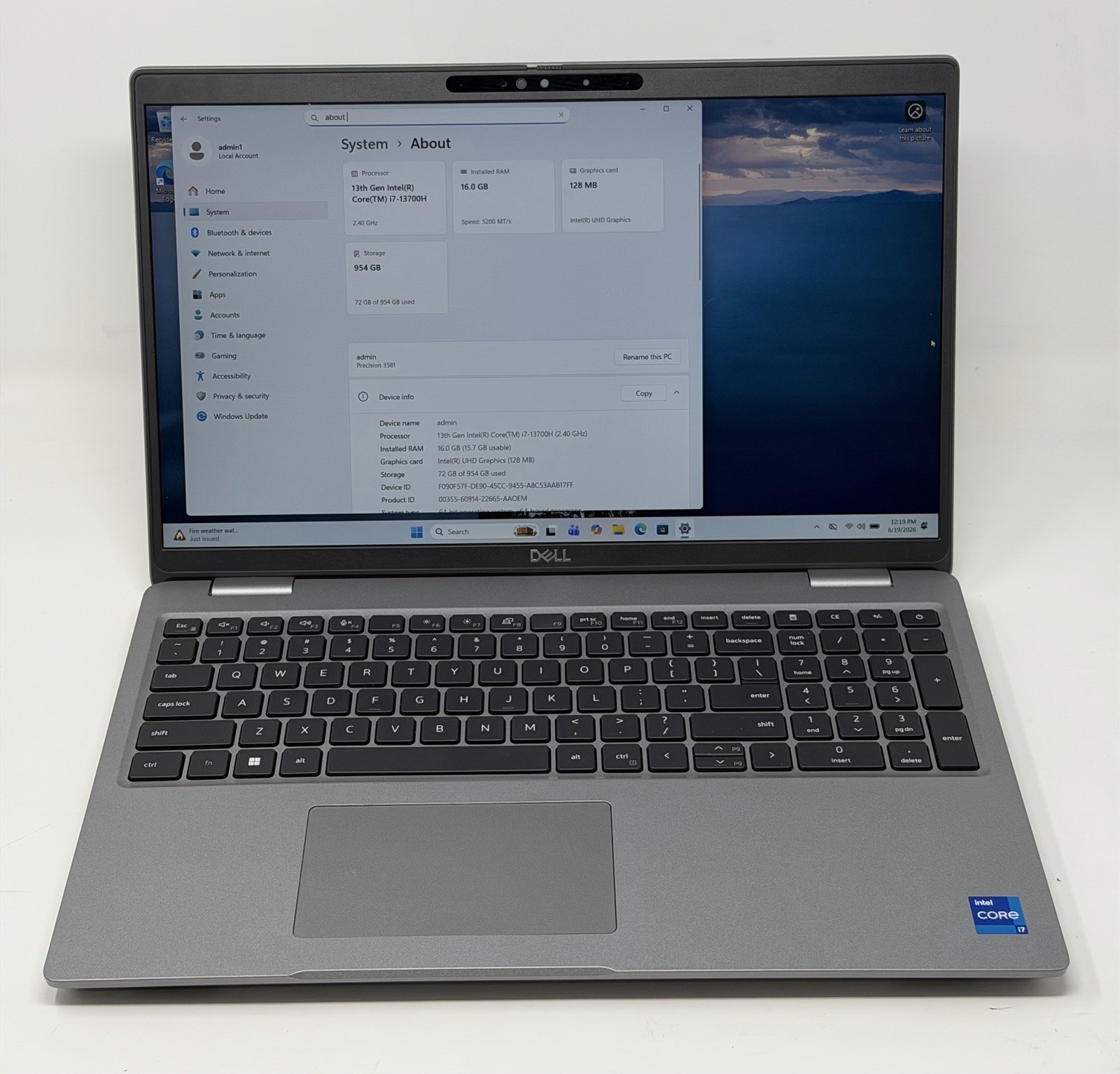 [B+] Dell Precision 3581 15.6″ Touch Laptop i7-13700H 16GB 1TB SSD WIN11P