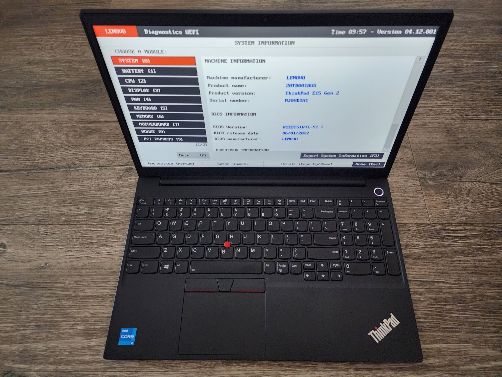 LENOVO ThinkPad E15 GEN 2 LAPTOP/NOTEBOOK PC INTEL CORE i5-1135G7 CPU BATTERY