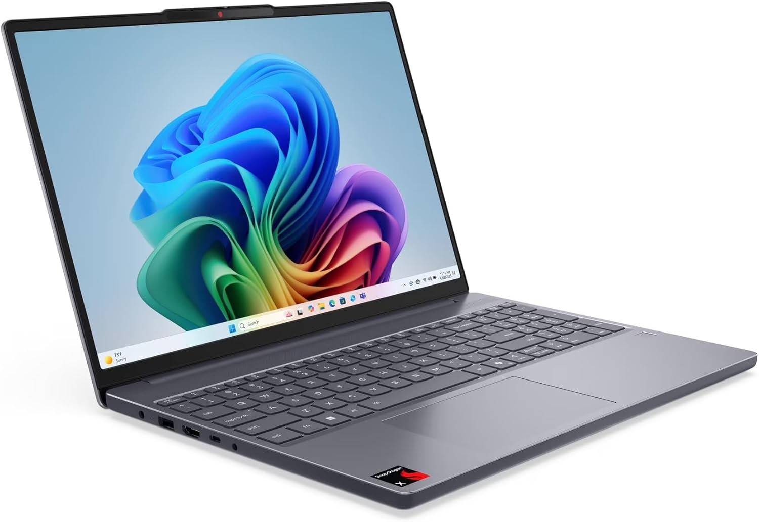 Lenovo IdeaPad Slim 3x 15.3″ Laptop, AI Snapdragon X, 16GB 512GB SSD – Luna Grey