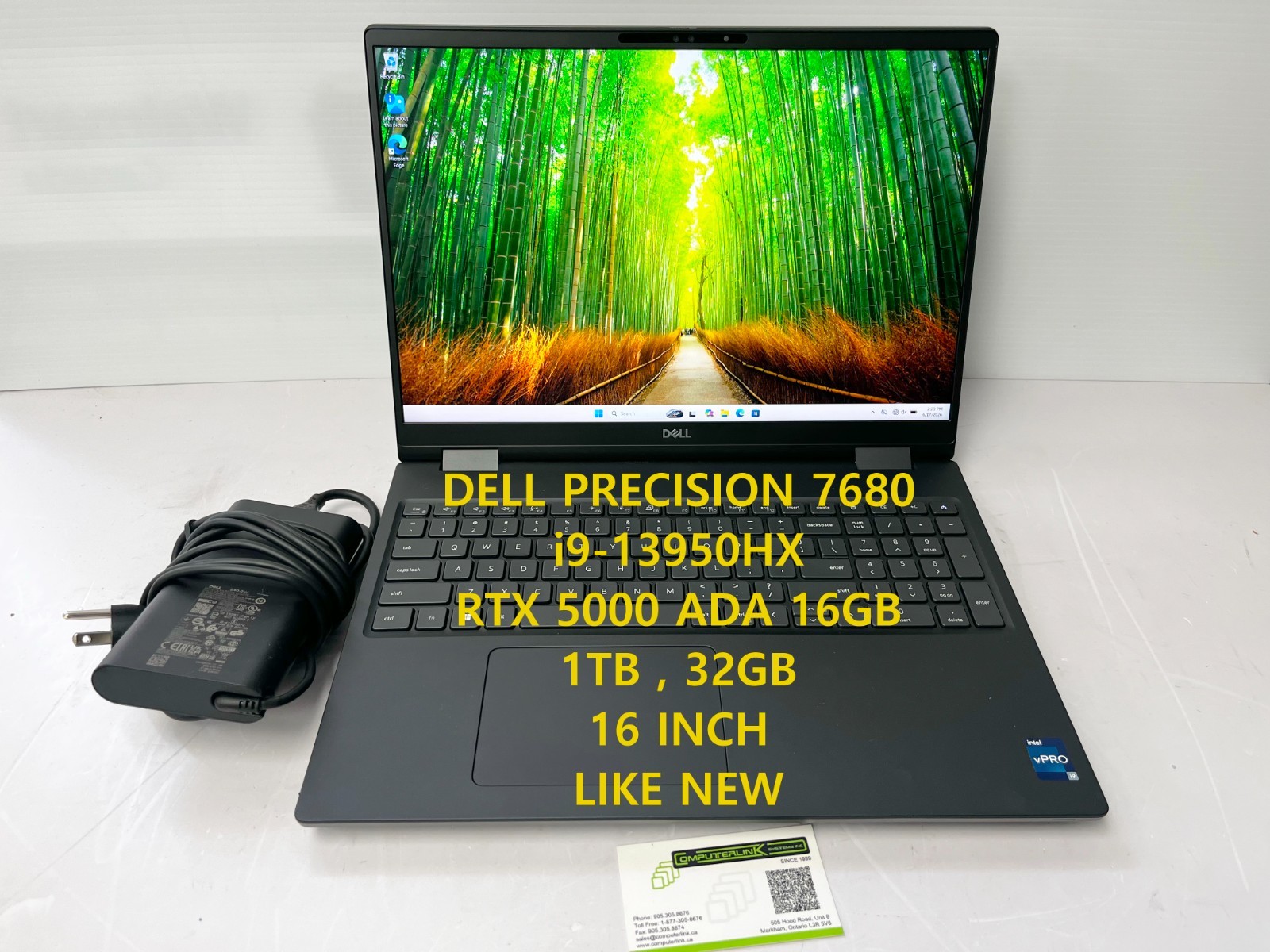 DELL Precision Mobile Workstation 7680 – RTX 5000 Ada | i9-13950HX. 32GB RAM