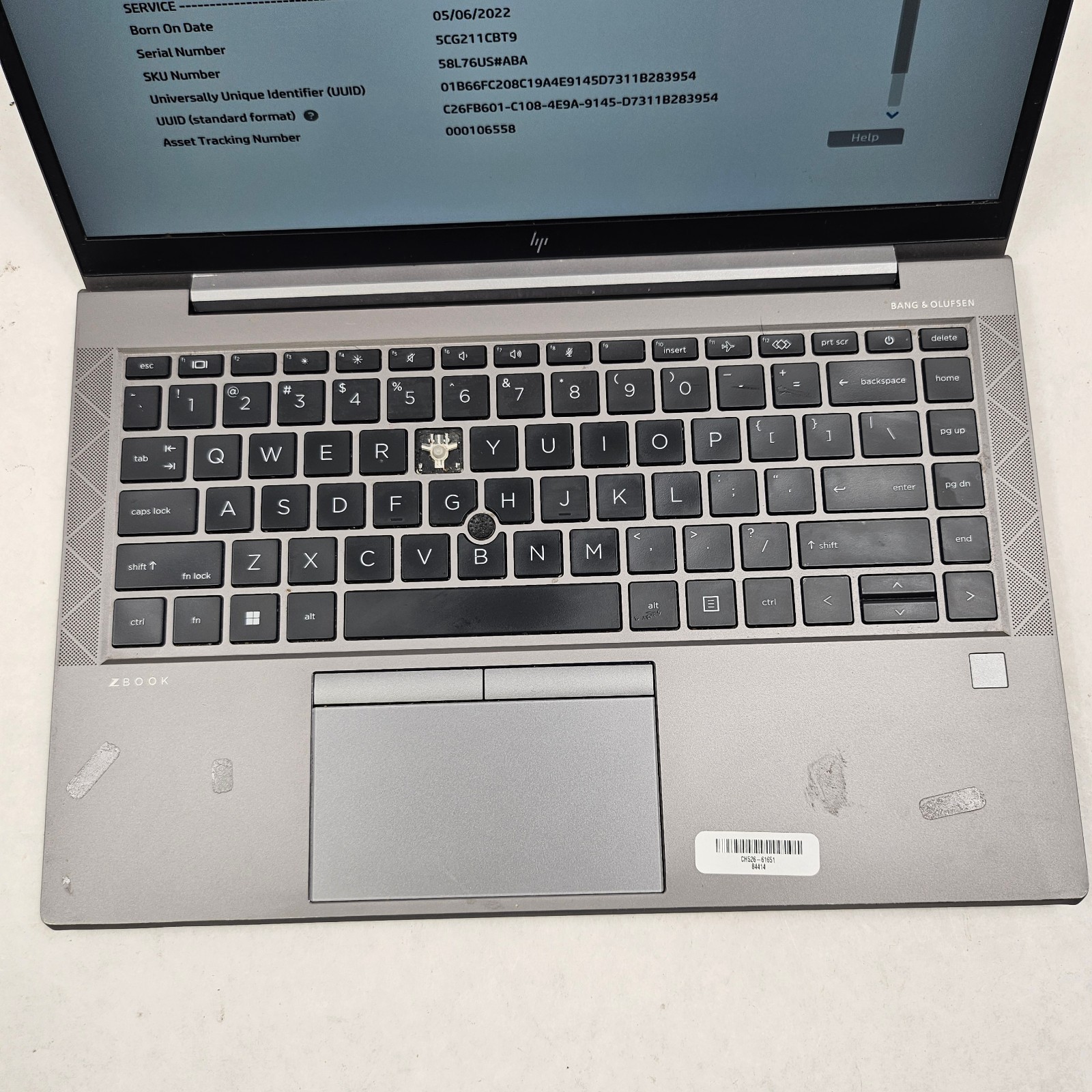 HP ZBook FireFly 14 G8 14″ i5-1145G7 2.60GHz 16GB RAM 512GB SSD No OS Read