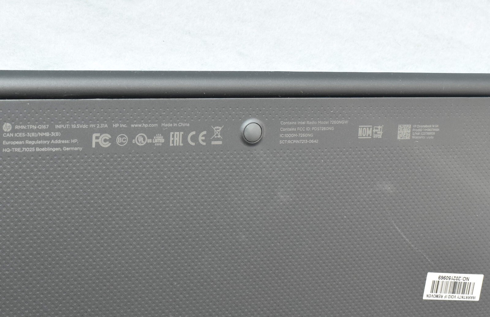 HP chromebook 14-G4 14″ 4GB 32GB 💎