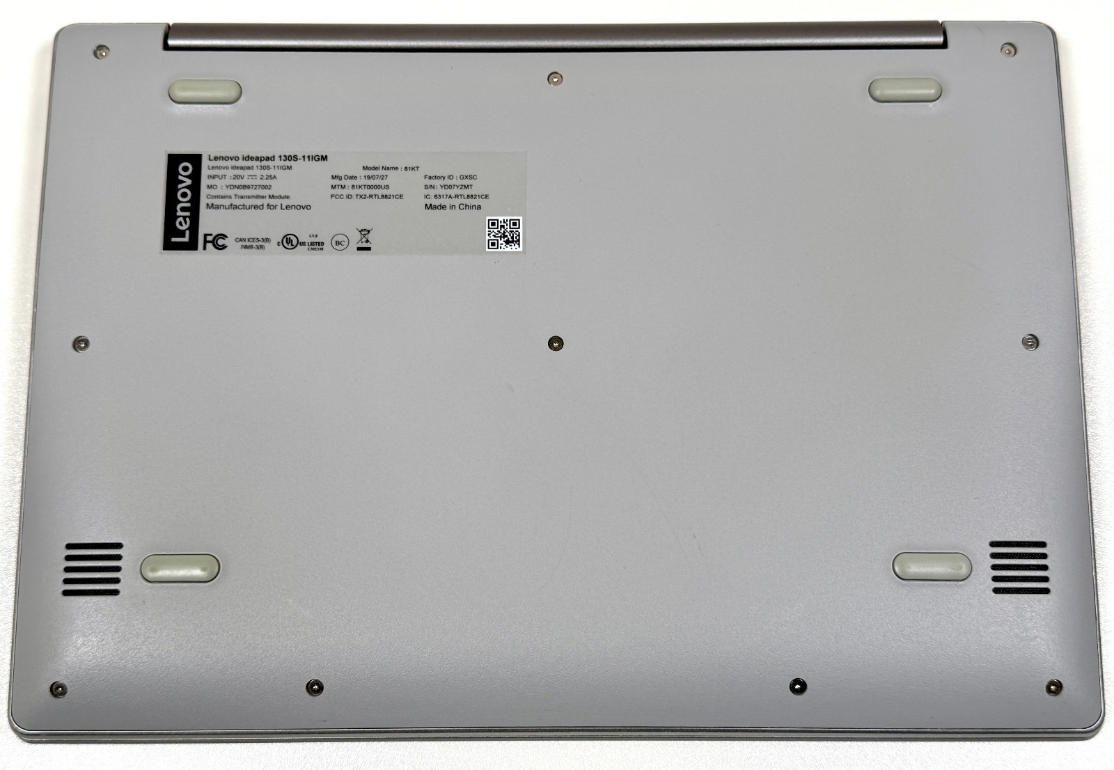 Lenovo ideapad 130S-11IGM 11.6″ 1.1GHz Pentium Silver N5000 4GB RAM 64GB eMMC