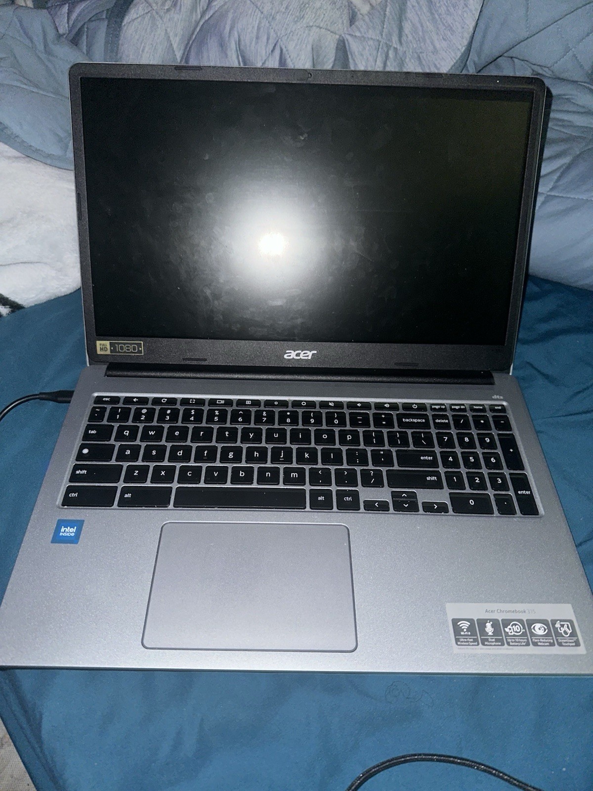 Acer Chromebook 315 15.6 Inch Intel Processor N4500 4GB RAM 64GB Pure Silver