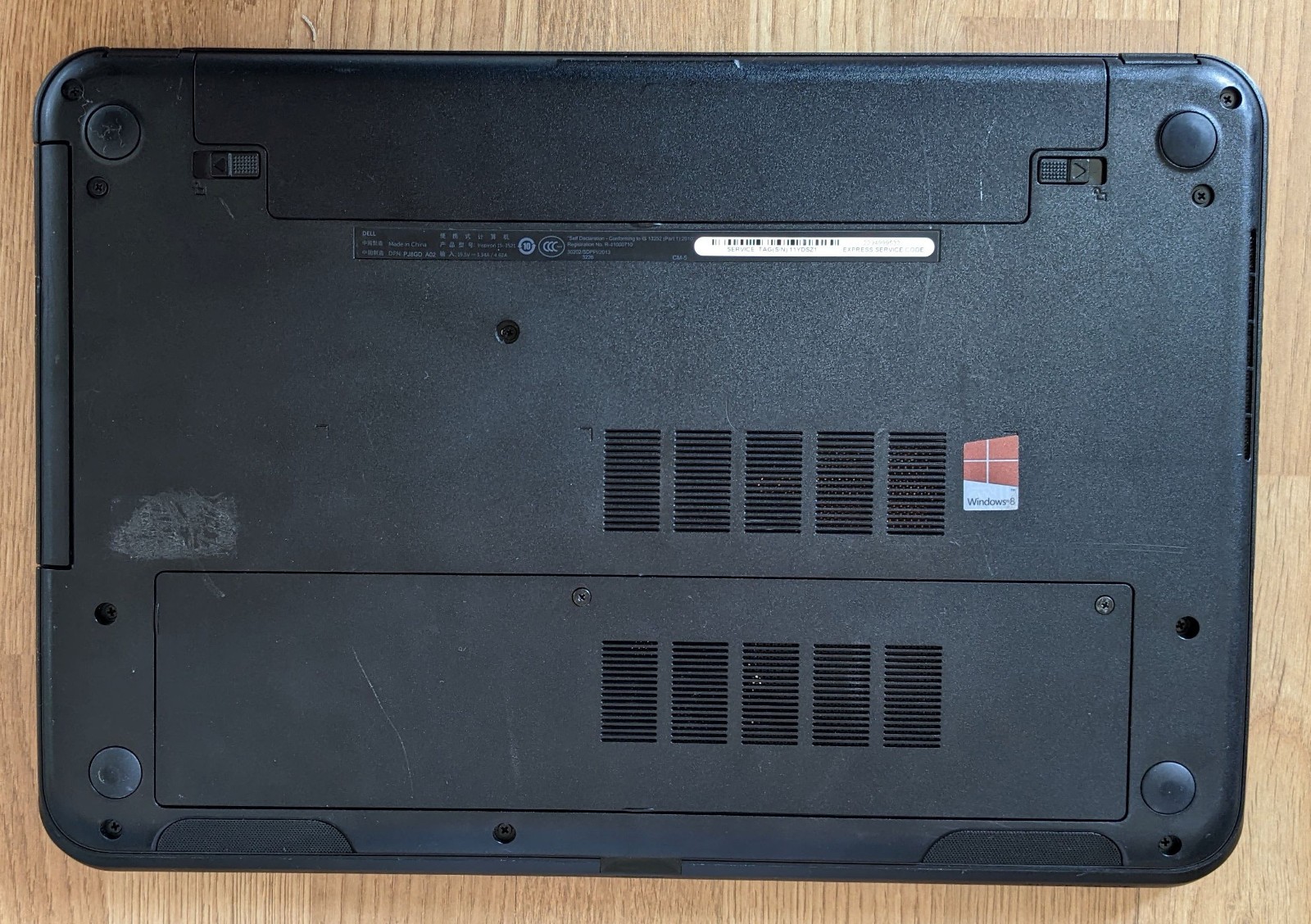 Dell Inspiron 15.6″ Laptop Pentium 2127U 2GB RAM 120GB HDD Win 8.1 *DEAD BATTERY