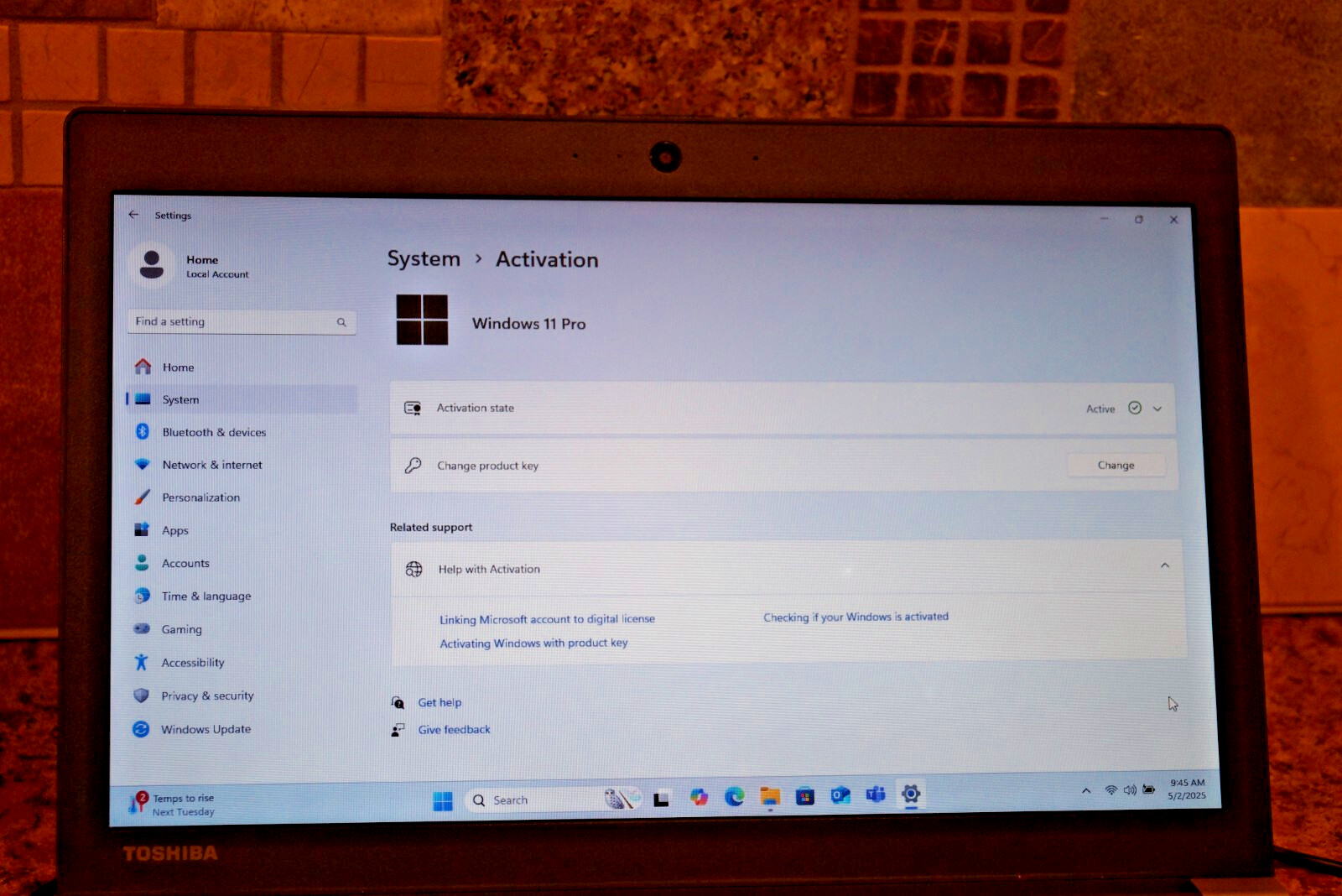 Latest 24H2 WIN 11PRO Toshiba Tecra Z40-C1411 Gen6 i5@2.40GHz,8GB RAM,250GB SSD