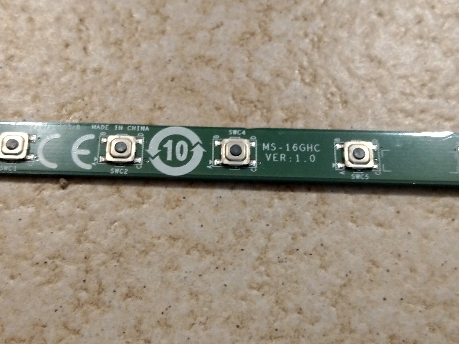MSI GP60 GE60 LEOPARD MS-16GH SCHEDA ACCENSIONE POWER ON MEDIA MS-16GHC