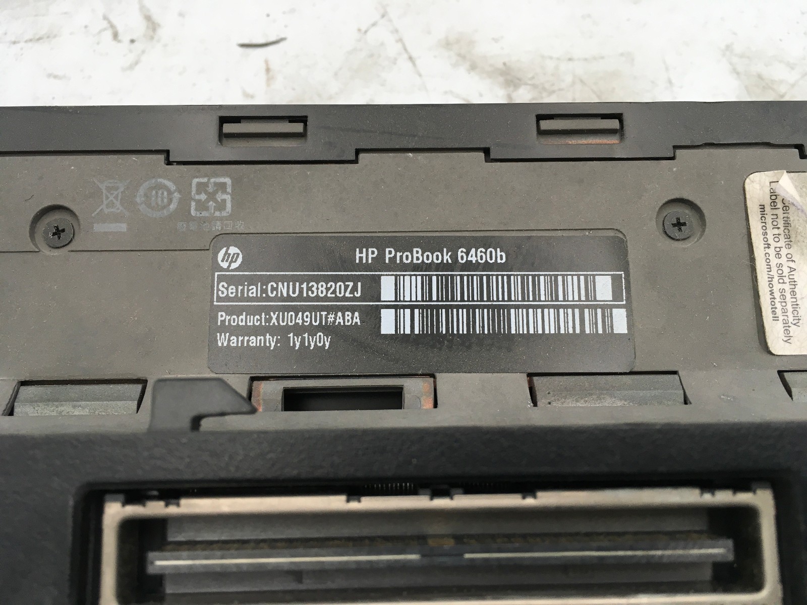 HP PROBOOK 6460B – FOR PARTS/MISSING PARTS – NO CPU – NO ARM – READ DESC – BB
