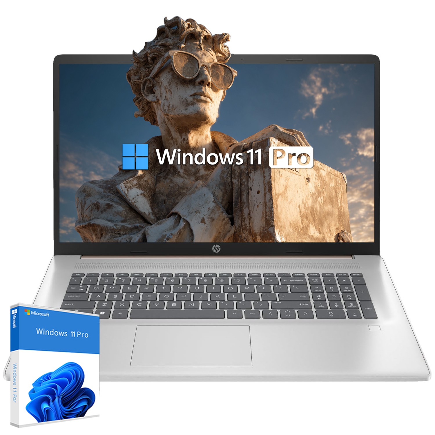 2025 HP 17.3″ FHD Laptop,10-core i5-1334U,UpTo 64G,2TB M.2 SSD Wi-Fi 6 Rose Gold