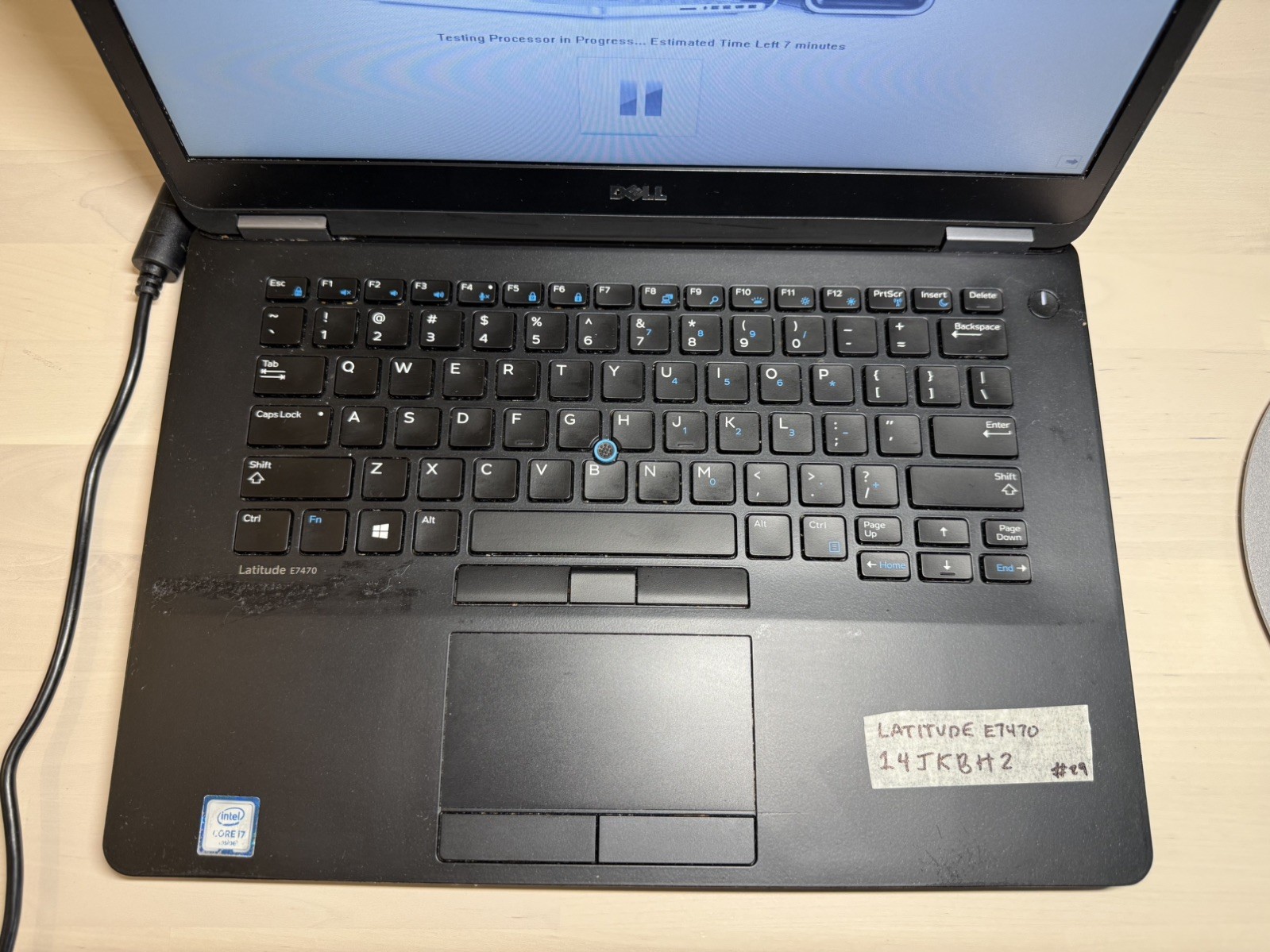 Dell Latitude E7470 Laptop Intel i7 6th Gen No HD/OS/AC Adapter- Swollen Battery