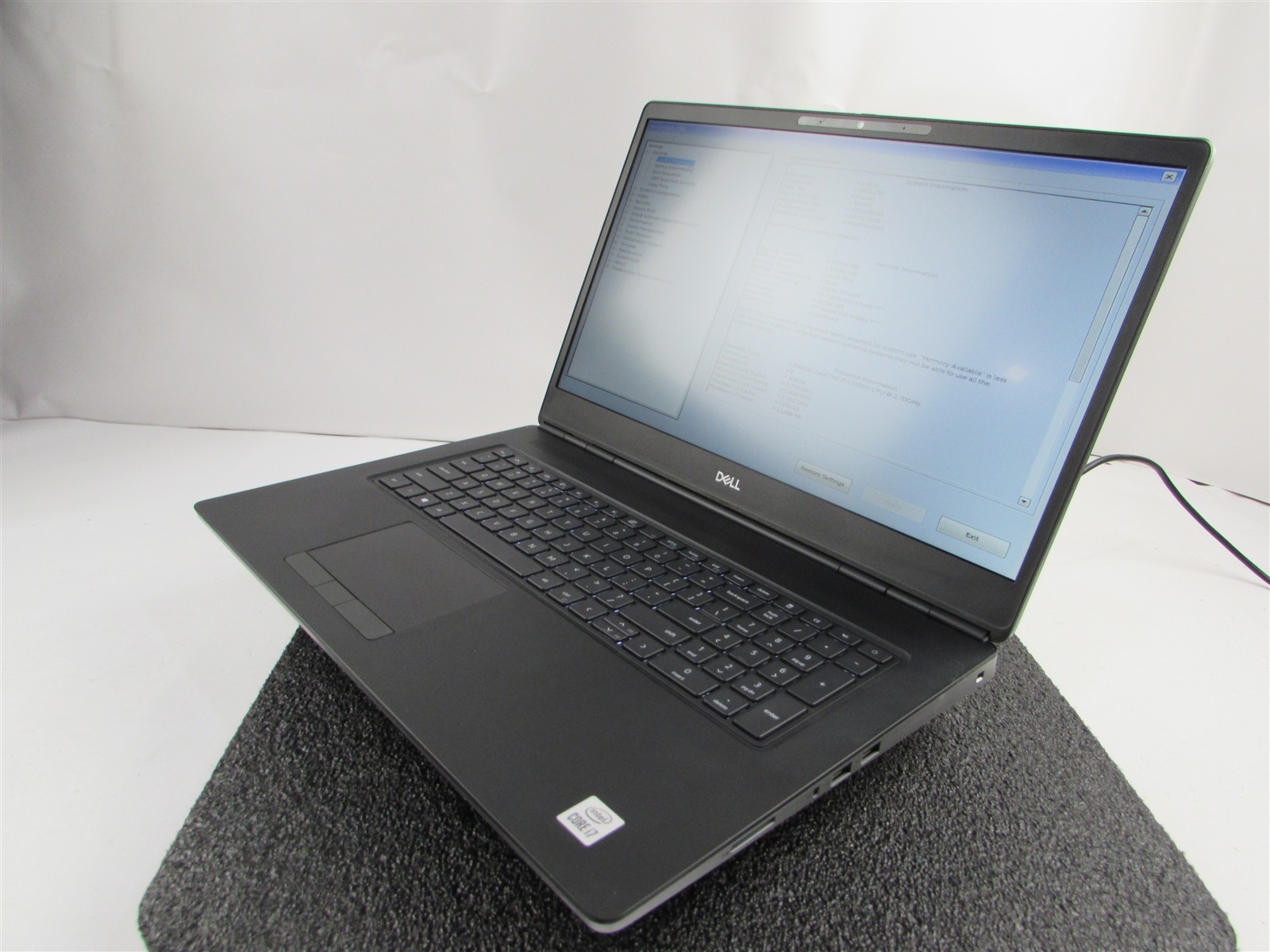 DELL PRECISION 7750 FHD CORE I7-10850H 1TB 32GB RAM RTX 3000 WIN 11 PRO NO BATT