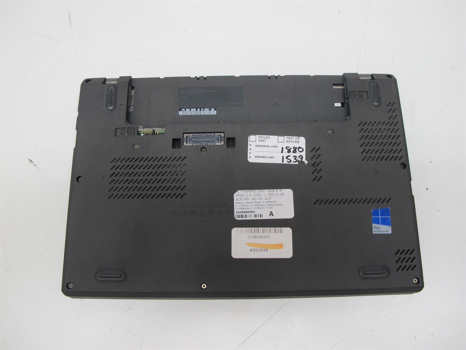 Lenovo ThinkPad X240 i5-4300U 1.90GHz 4GB RAM No HDD