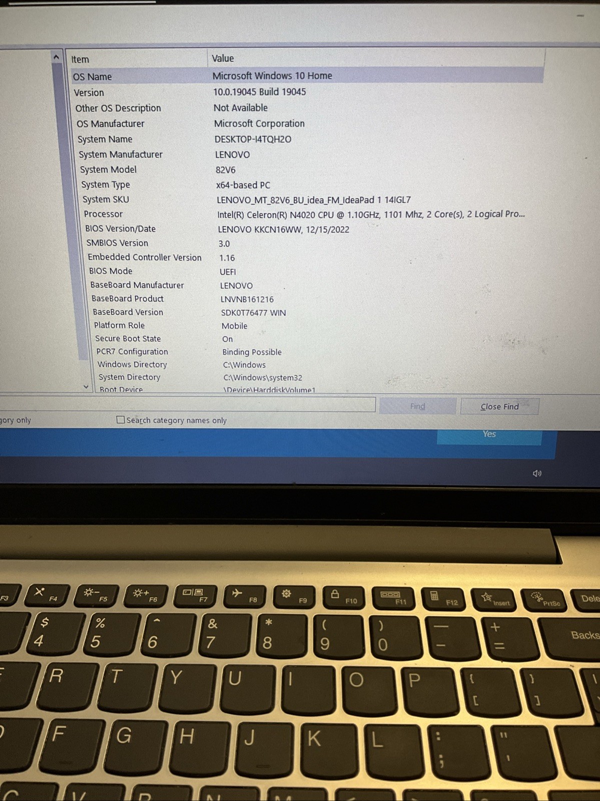 Lenovo IdeaPad 1 14IGL7 15.6″ Celeron N4020 1.1GHz 4GB RAM 128GB SSD E555