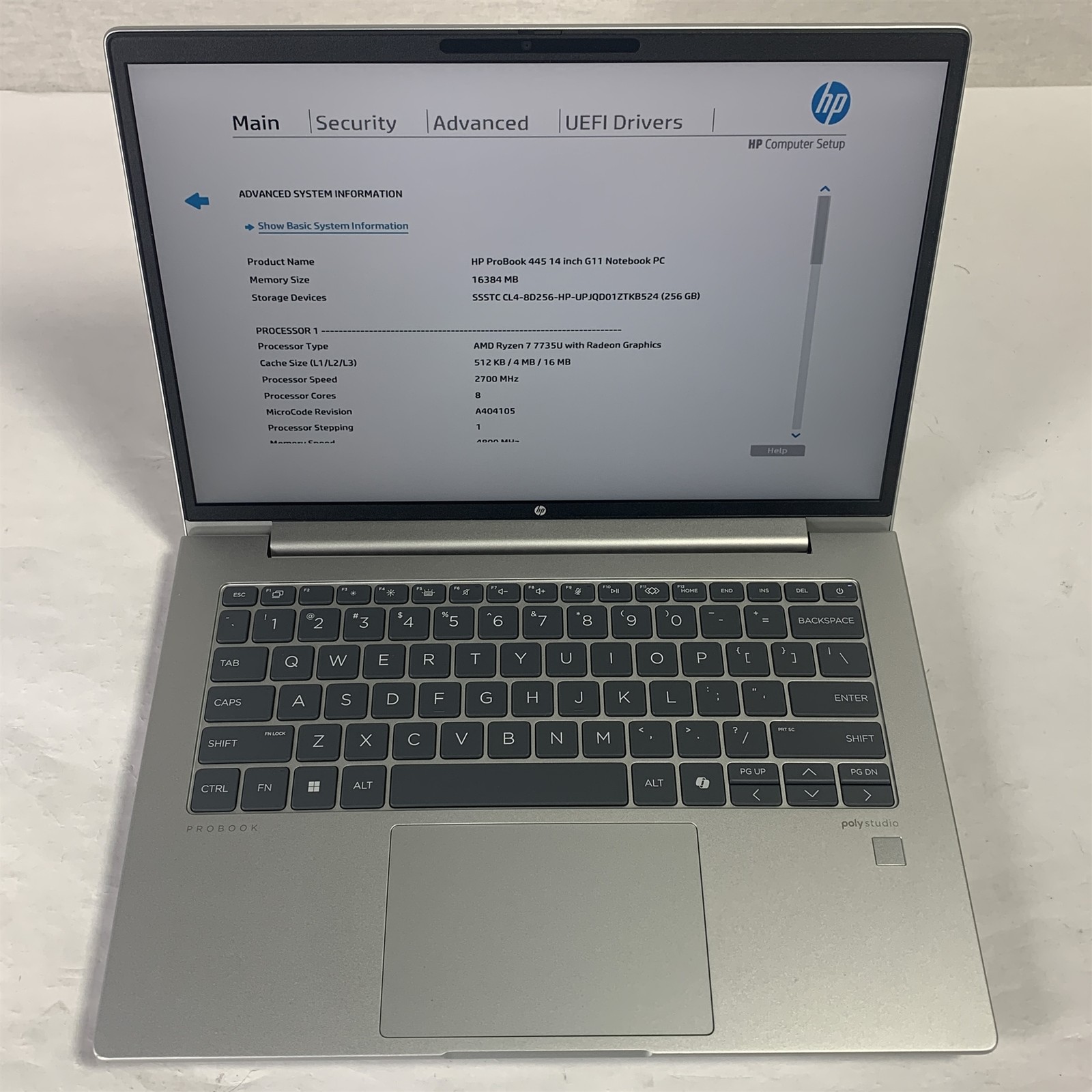 HP ProBook 445 G11 14″ Laptop Ryzen 7 7735U 2.7GHz 16GB 256GB NVMe SSD – Win11
