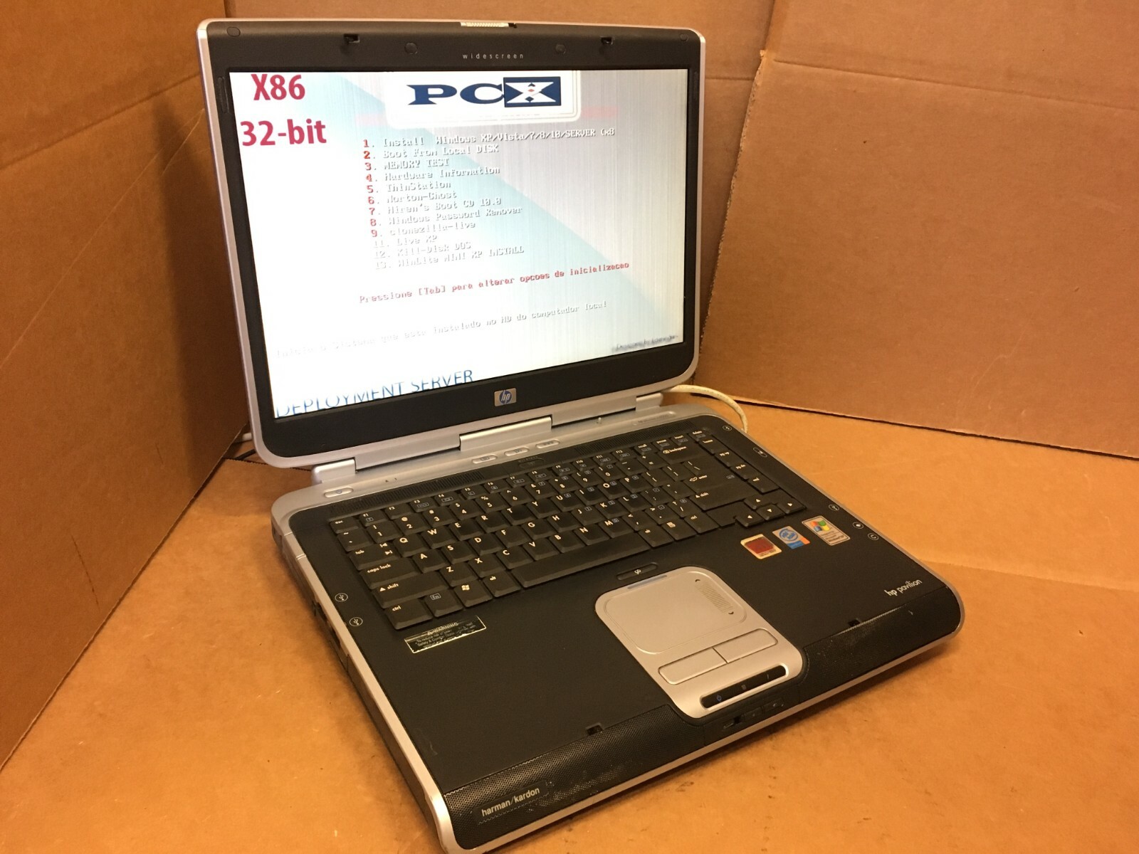 HP Pavilion ZV5000 (PP2200) Laptop P4 3.20GHz 256MB RAM, NO HDD, FOR PARTS ATI