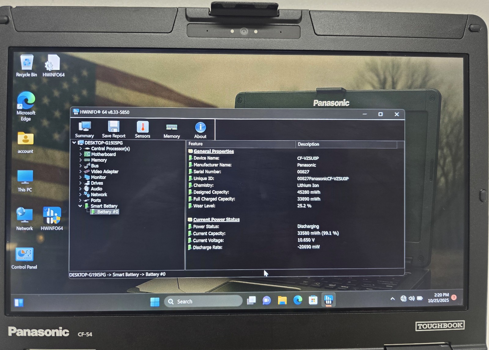 Panasonic CF-54 MK3 i5 7th gen 1TB SSD 16GB 4G LTE GPS Touchscreen W11 Toughbook