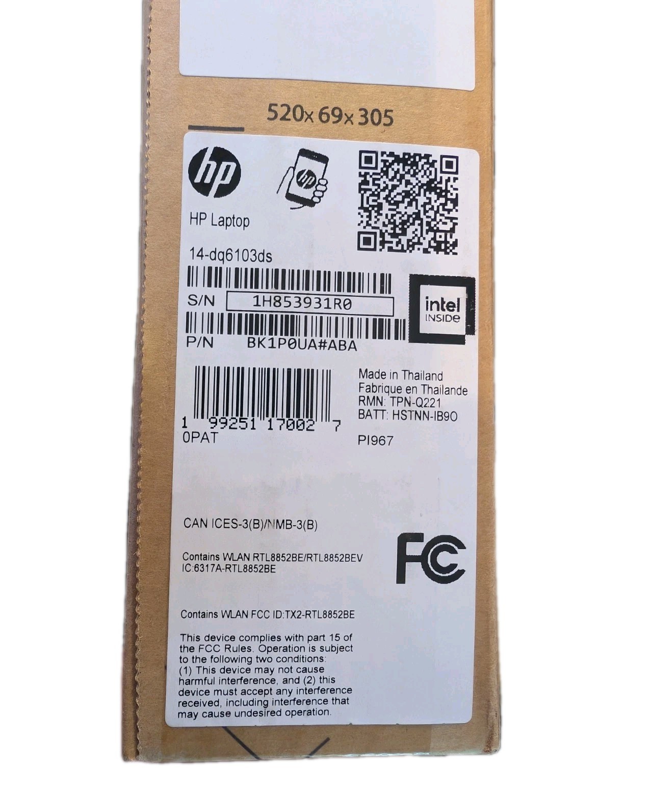 HP 14″ Touchscreen Intel 4GB RAM 128GB SSD Laptop w/Office 365 & Mouse-Blue-NEW