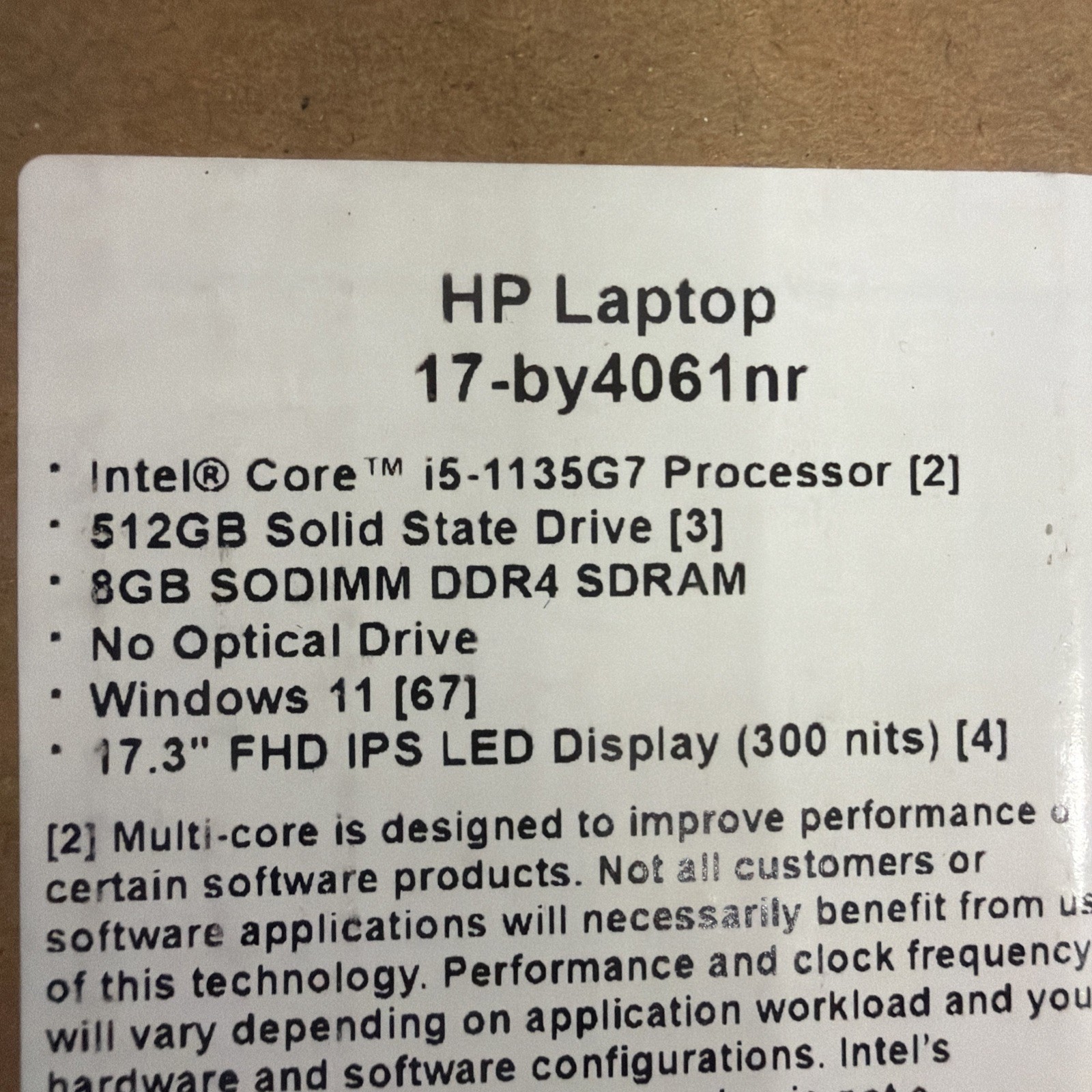 HP 17-by4061nr 17.3″ (512GB SSD, Intel Core i5-1135G7, 4.2GHz, 8GB RAM) Laptop