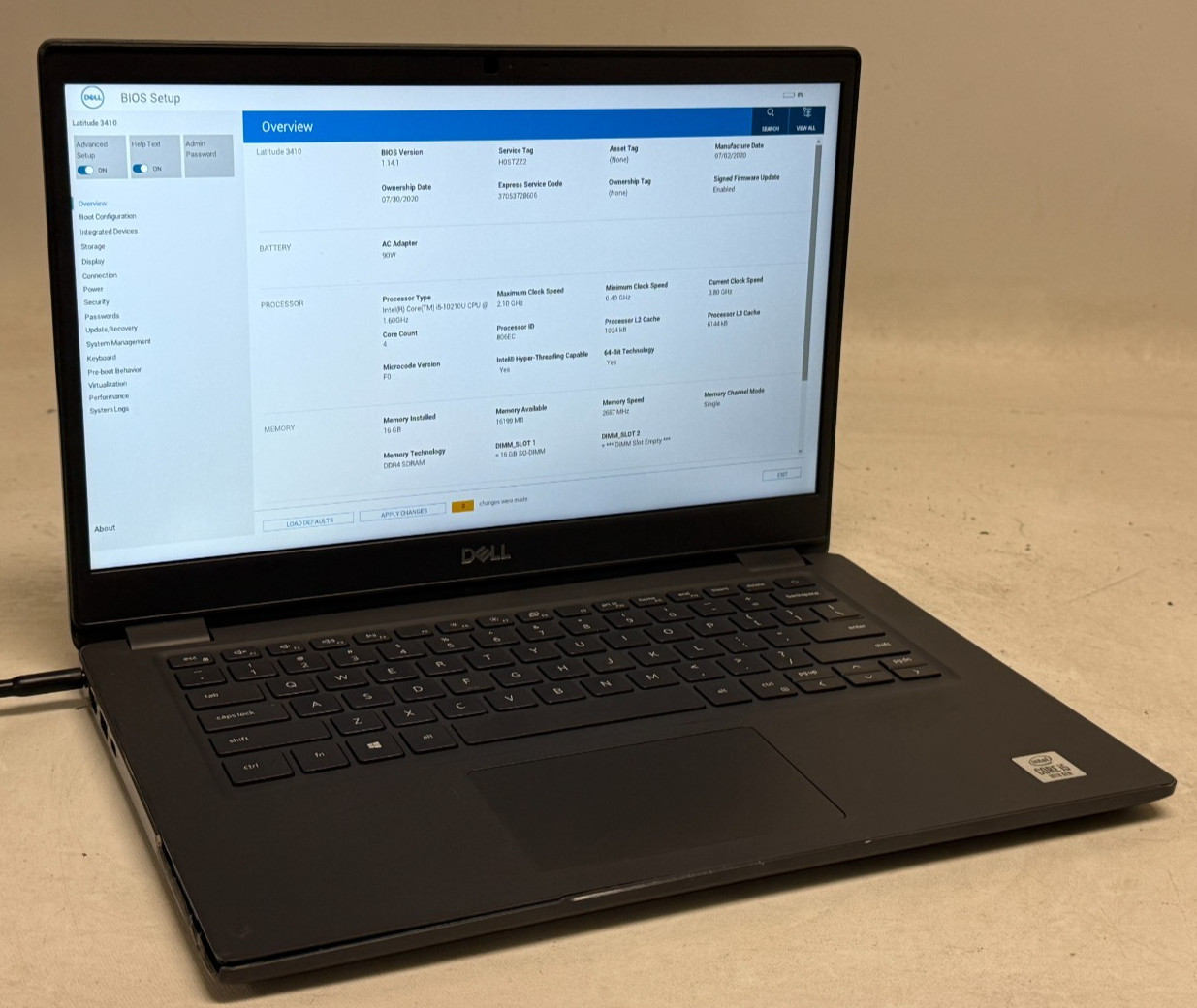 Dell Latitude 3410 14″ (i5-10210u 1.60GHz – 16GB RAM – 256GB SSD – Win11Home)