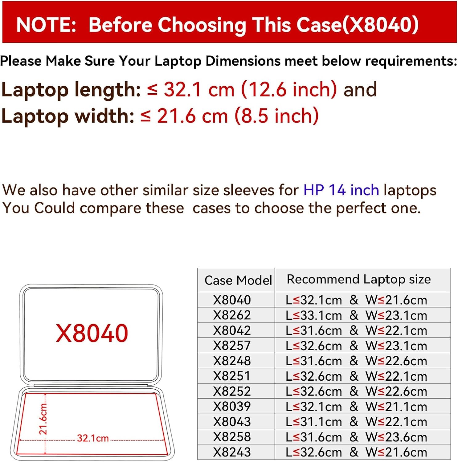 Hard EVA Protective Sleeve Case for 14 inch HP OmniBook 3 Next Gen AI 14, ProBoo