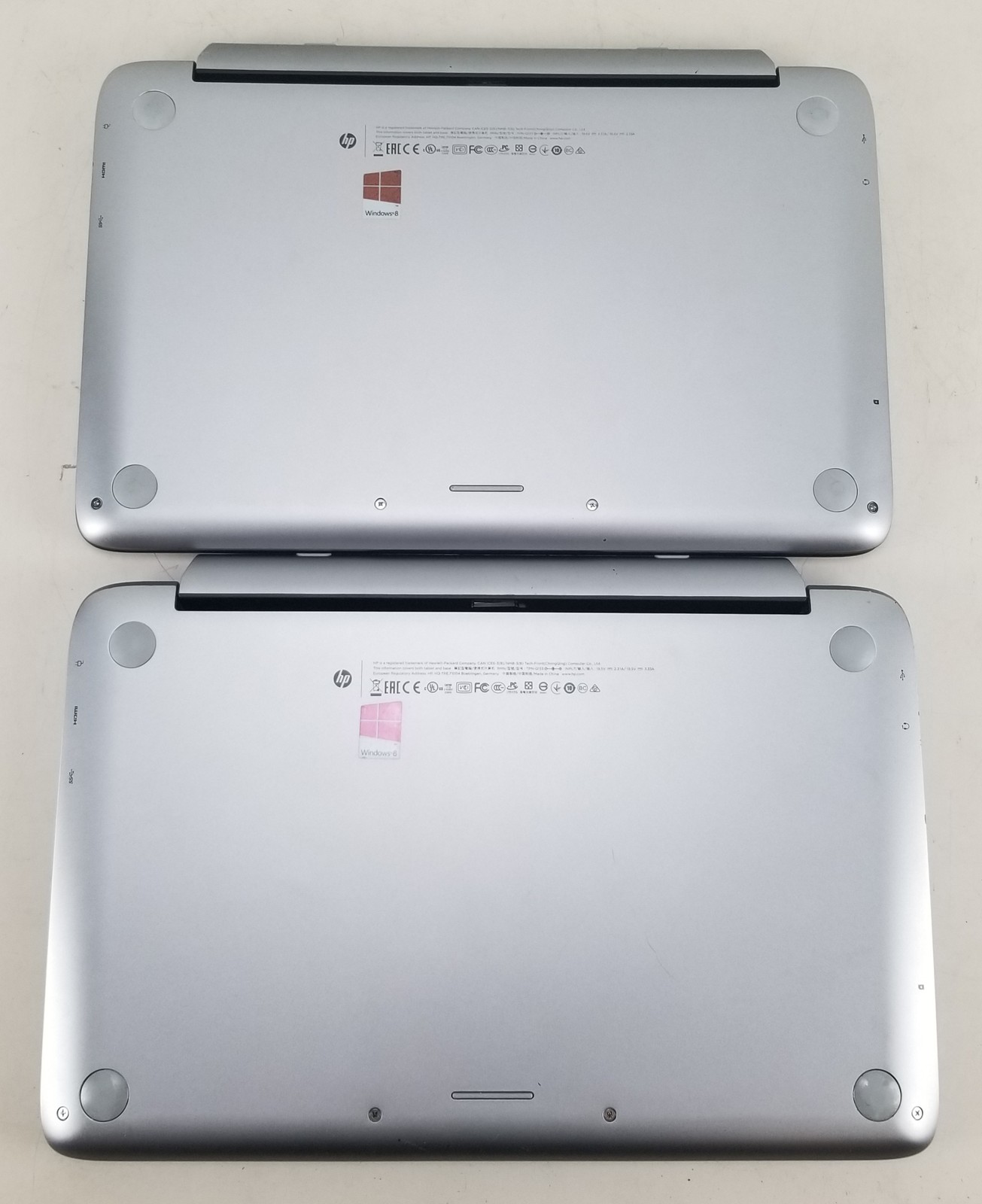 Lot of 2 HP Split x2 i3-3229Y @ 1.40GHz 4GB 128GB SSD WIN 10 HOME BAD BATTERY