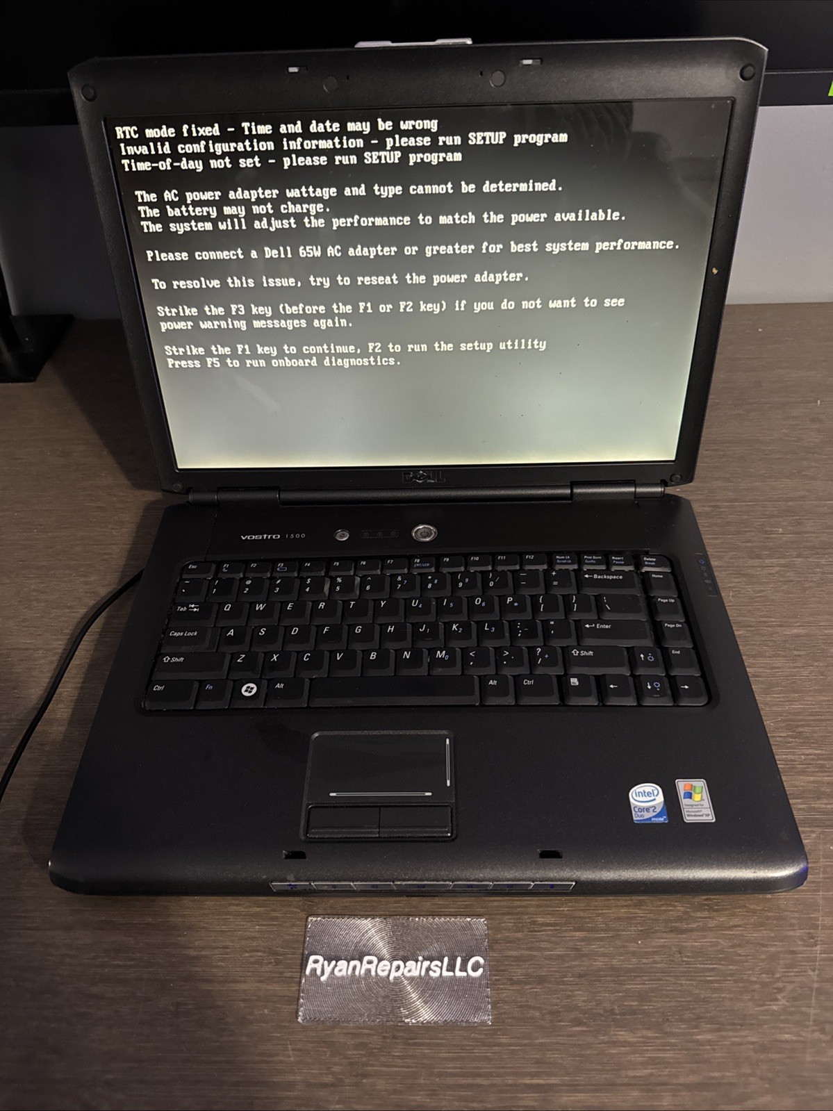 Dell Vostro 1500 15″ Laptop Vintage Boots READ! NO HDD