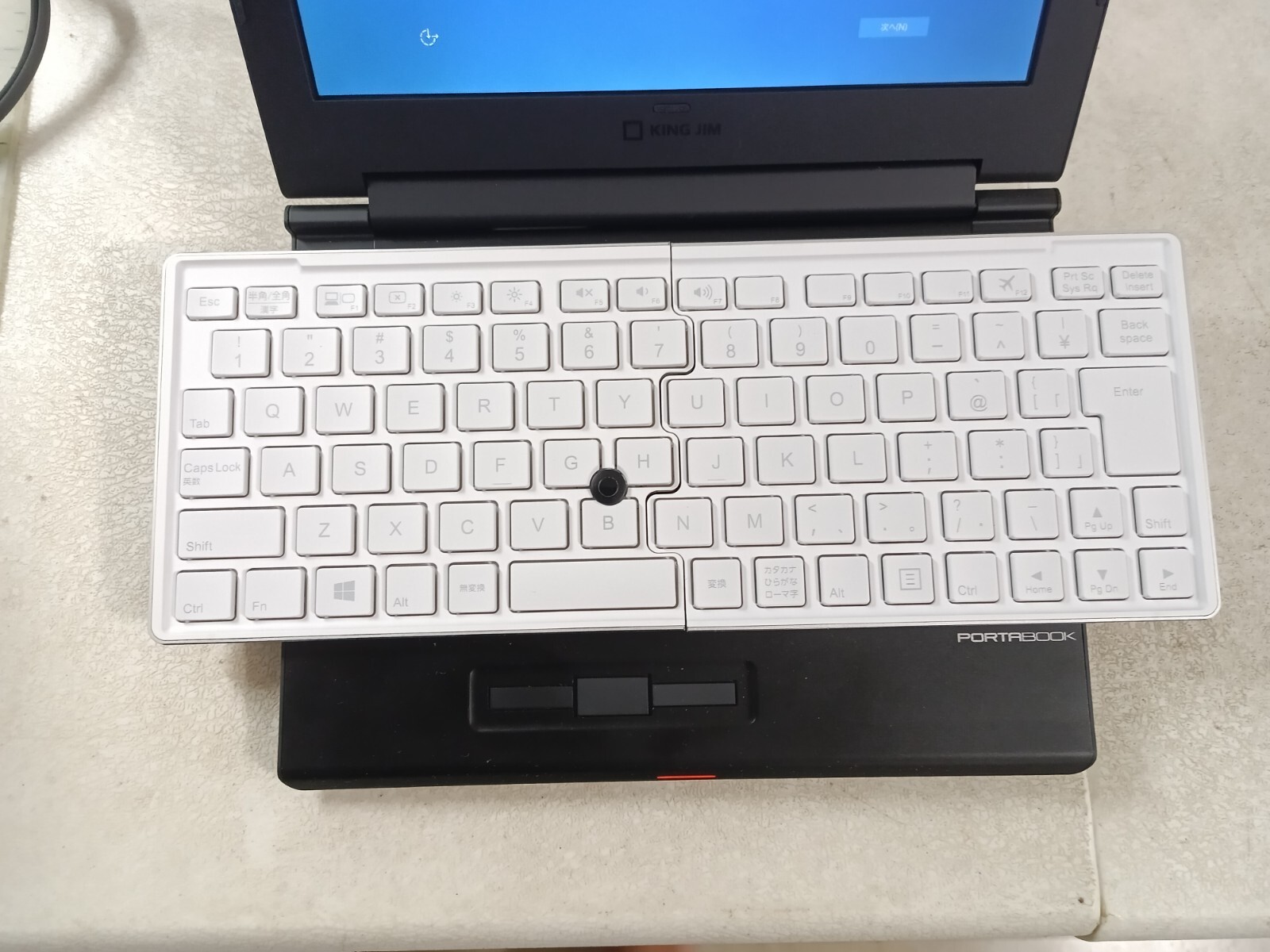 King Jim XMC10 Portabook Netbook UMPC Laptop 701C Windows 10 BT Cam *MINT*