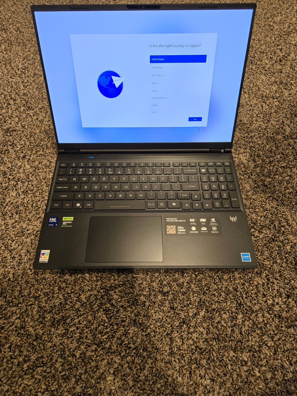 Acer Predator Helios Neo 16S 16″ Ultra 9 275HX 16GB 1TB RTX 5060 Win11 AI PC