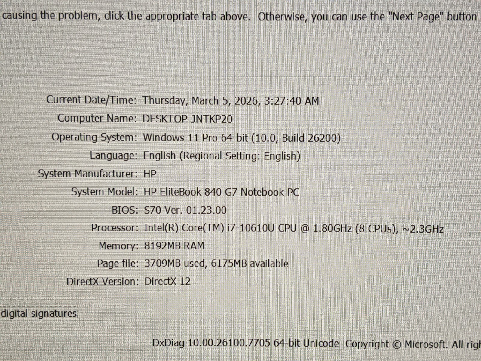HP EliteBook 840 G7 14″FHD Intel Core vPRO i7-10th Gen 1.8GHz 8GB 256GB SSD W11P