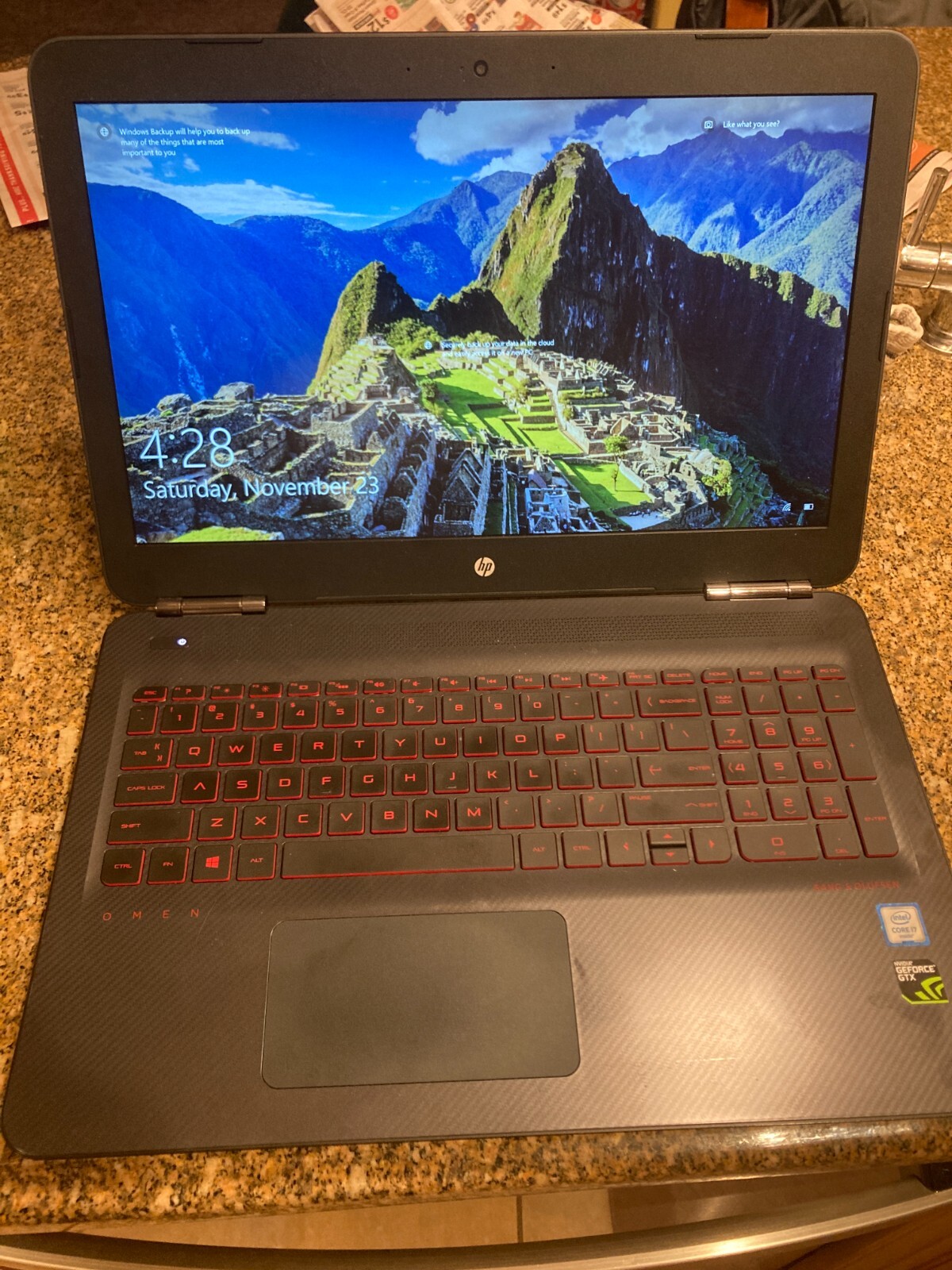 HP OMEN Laptop 17-v7f58av Intel Core i7-6700HQ 2.6GHz 16GB 128 SSD