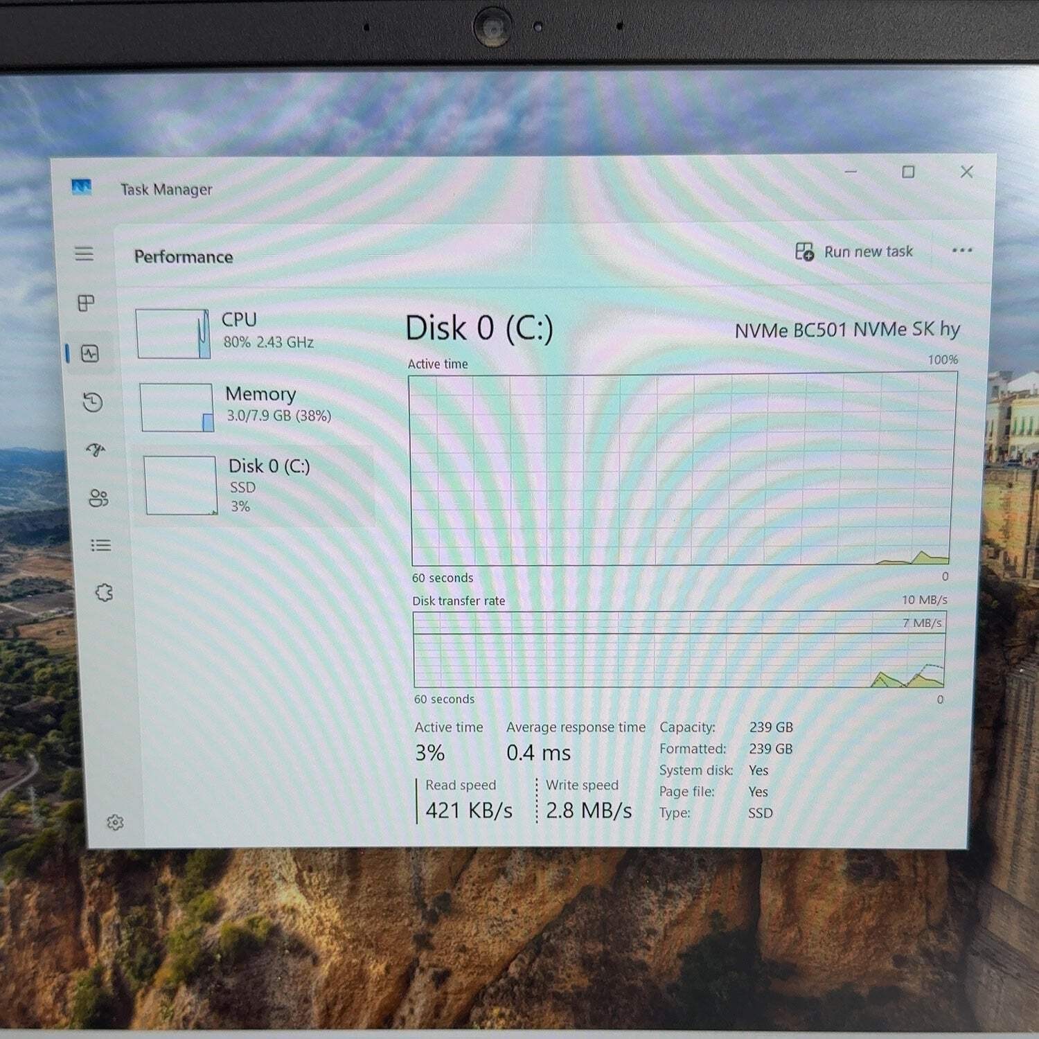 Broken Dell Inspiron 15 5584 15.6″ i5-8265U 1.6GHz 8GB RAM 256GB SSD READ