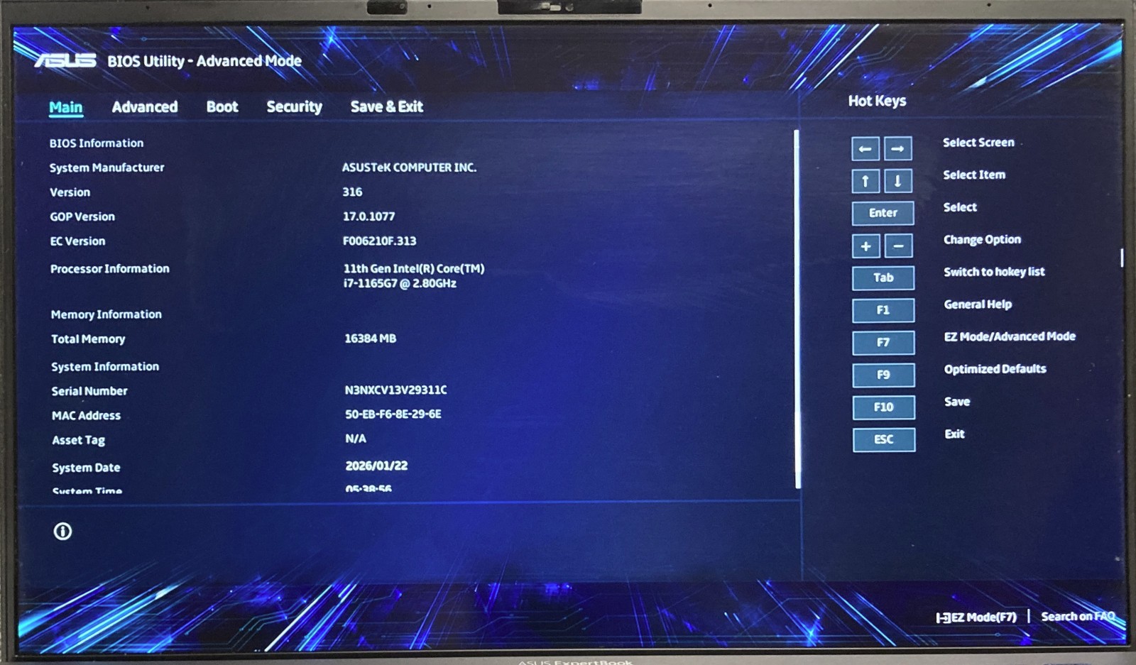 ASUS ExpertBook B9450CE 14″ Laptop i7-1165G7 16GB RAM 512GB NVMe, As Is
