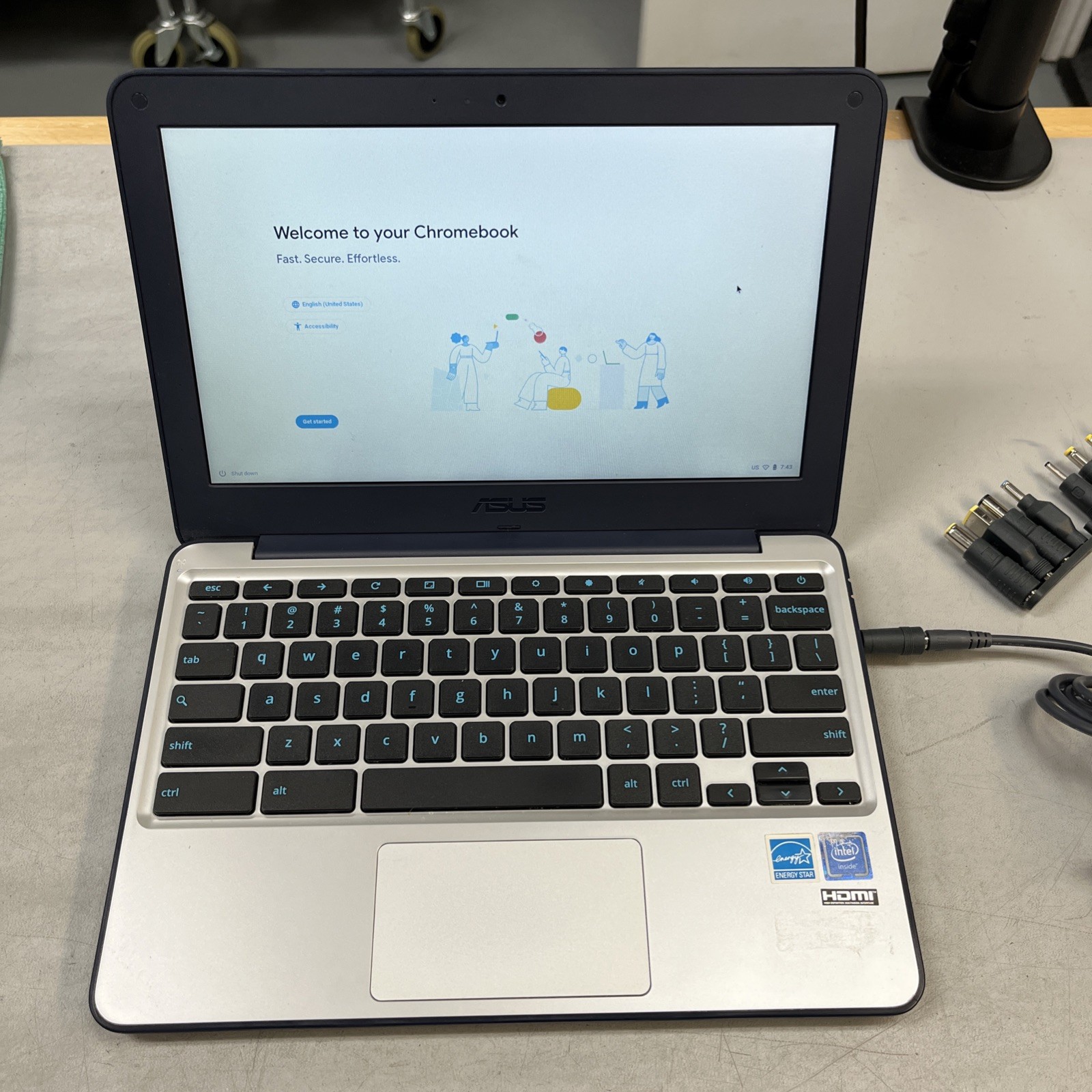 Asus Chromebook C202SA 11.6″ Intel Laptop Rugged Chrome OS Notebook Unit