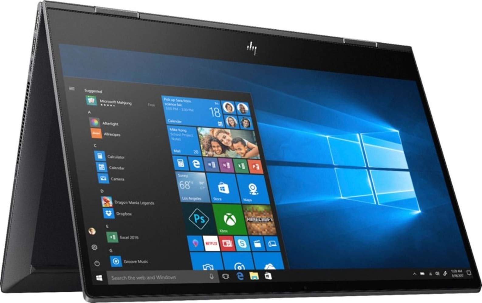 HP ENVY 15.6 inch (256GB, AMD Ryzen 5, 3.20GHz, 8GB) Laptop – Black -…