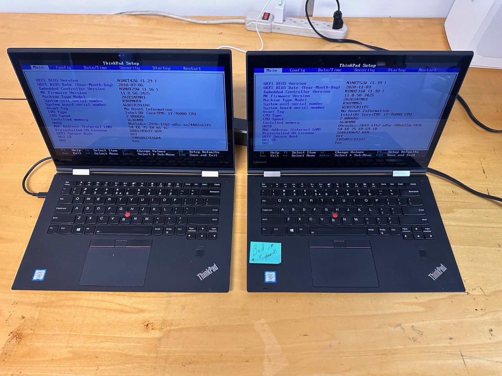 Lenovo ThinkPad 20JES4FN01 X1 Yoga 2nd Gen Intel i7 7600U 512GB 16GB Webcam Qty8