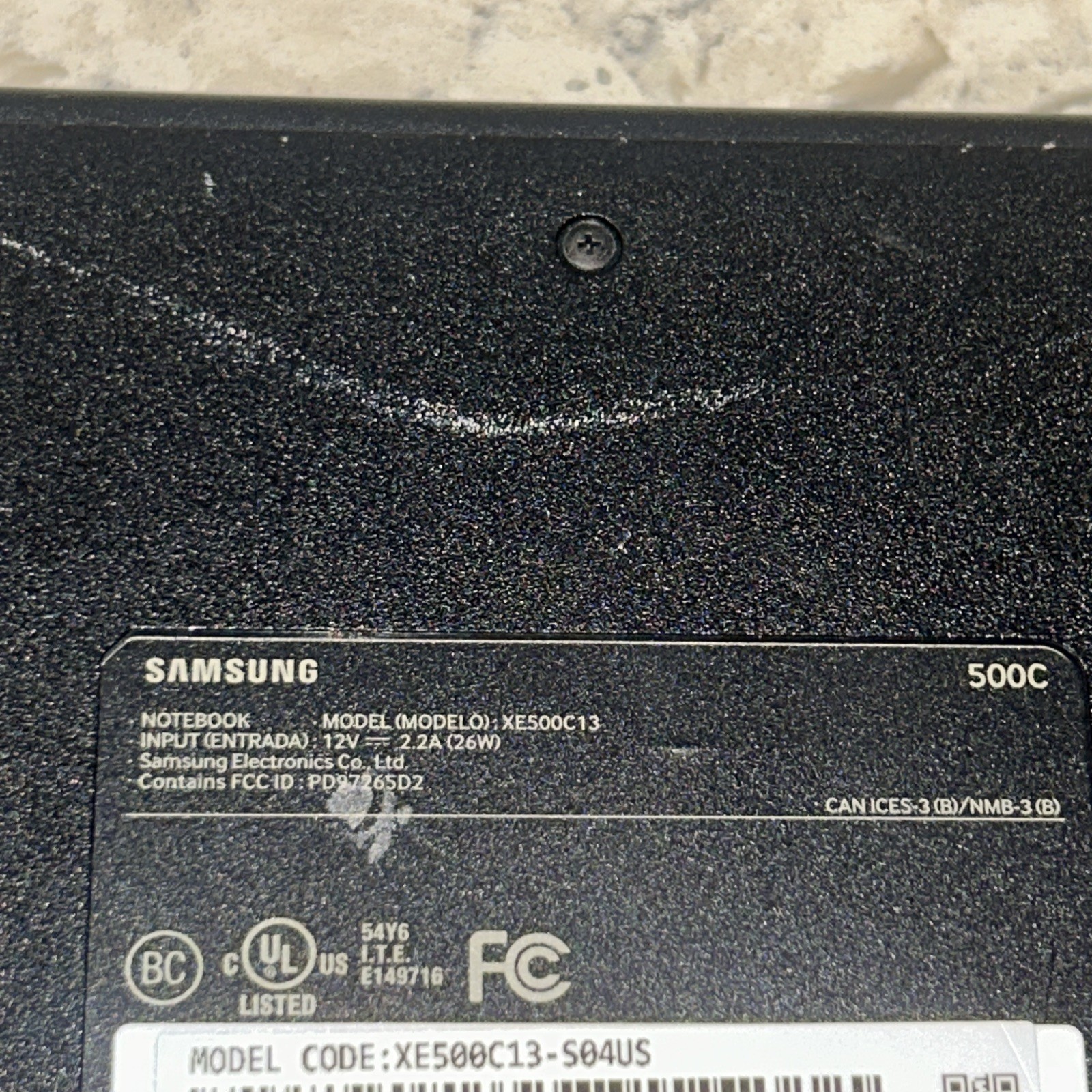 Samsung Chromebook 3 11.6″ Laptop Black XE500C13-S04US – Broken Screen Tested