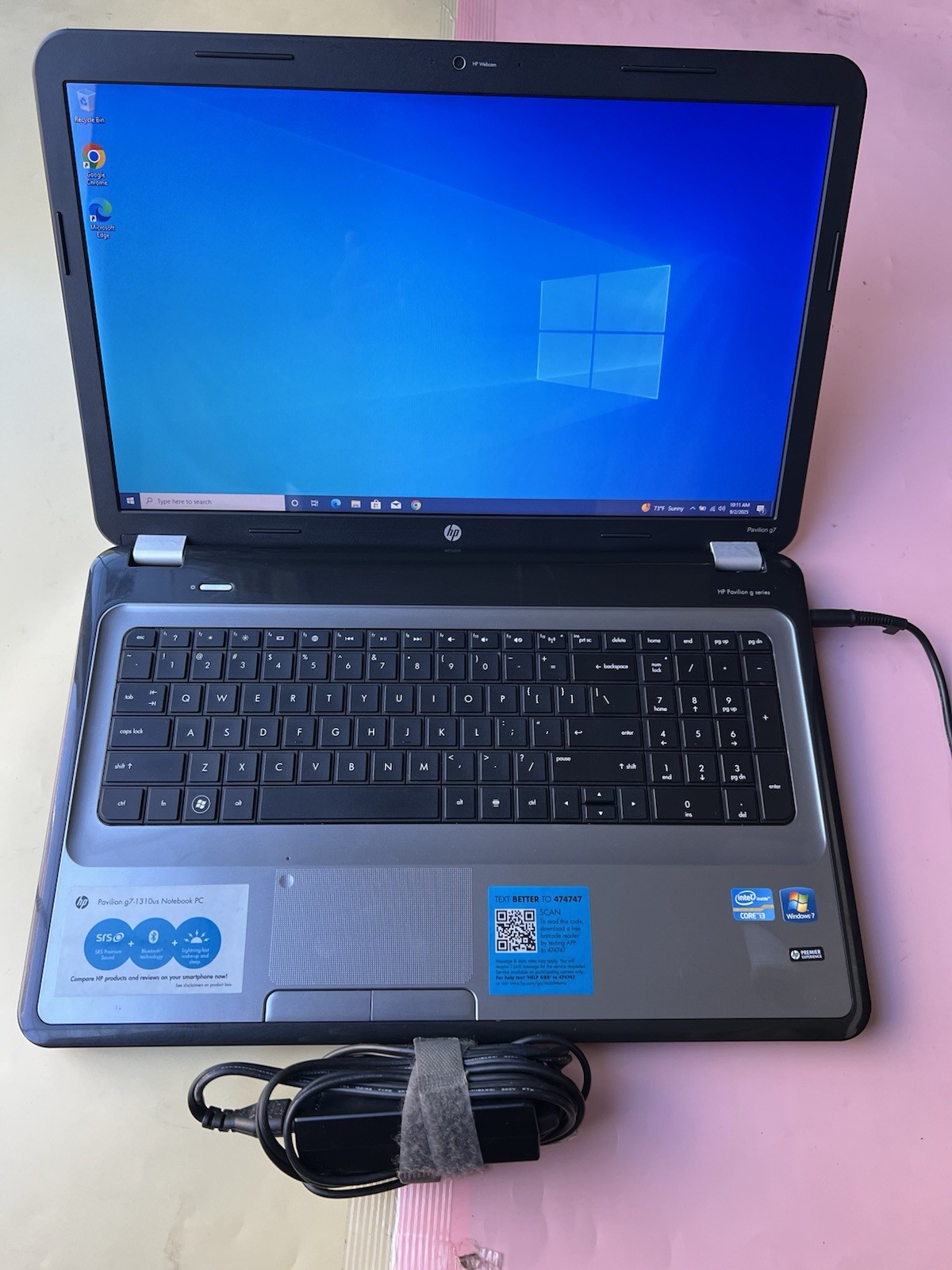 17″ HP Pavilion g7-1310us Core i3-2350M 8GB 128GB SSD WEBCAM BLUETOOTH 1600×900
