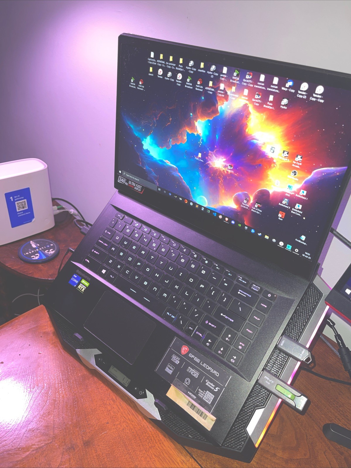 RTX 3080 Intel Core I7 11th-Gen Gaming Laptop 5TB SSD + 240Hz 2K Curved Monitor