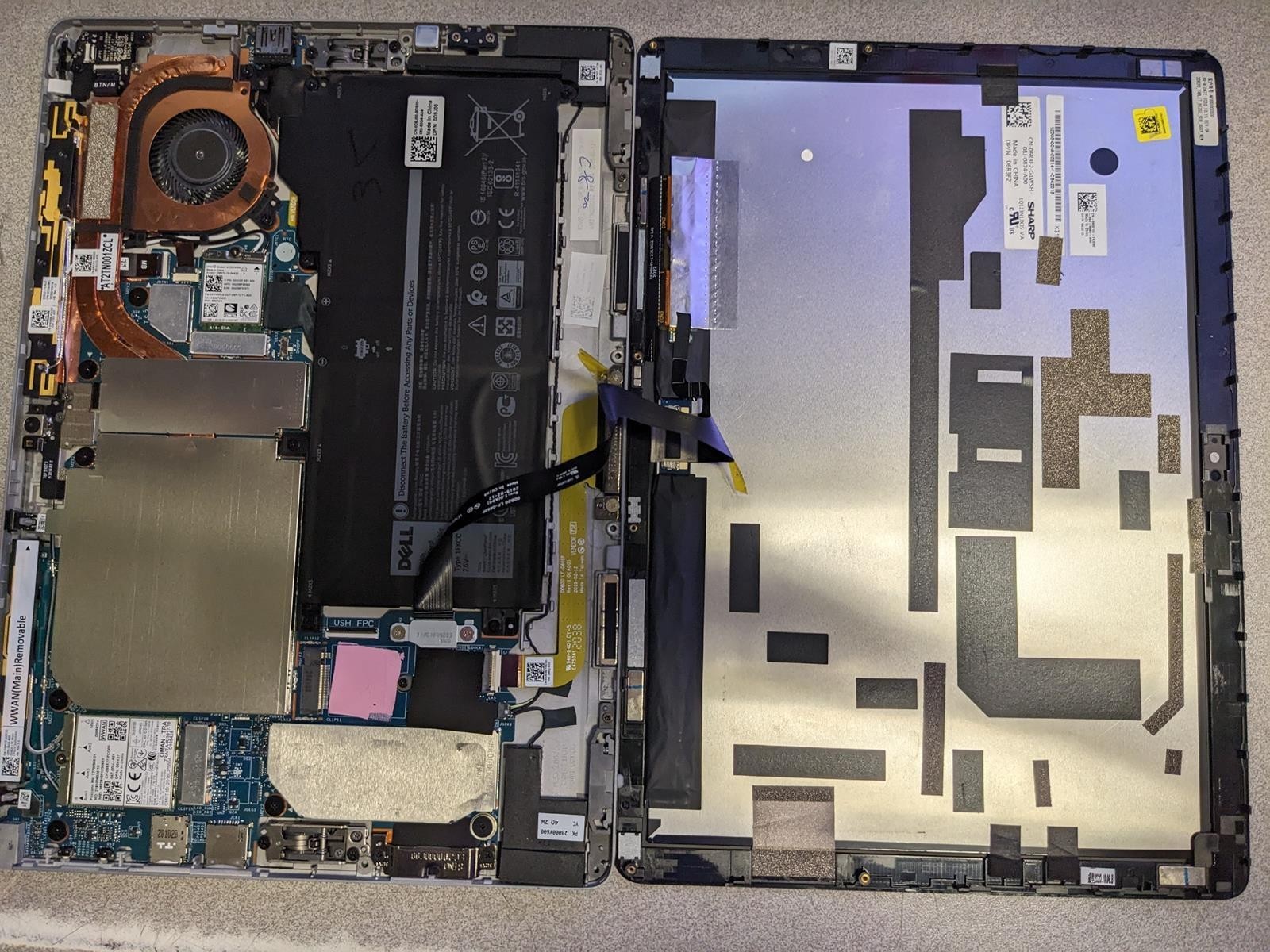 DELL LATITUDE 7210 2-IN-1 i5-10310U @ 1.70GHz, 8GB RAM, NO HDD/OS