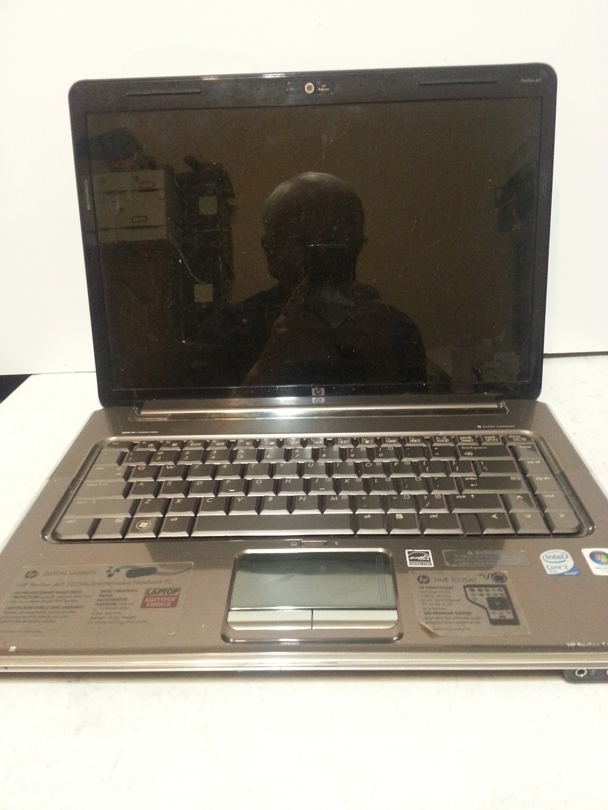HP DV5 1235DX 15″ Laptop Intel 2GH, 4Ram, 250HDD, Windows 10 PRO