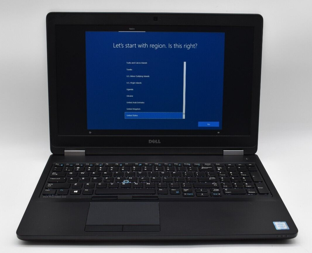 15.6″ Dell PRECISION 3510 Laptop i5-6300HQ 2.30GHz 8GB RAM 180GB SSD WIN10 *Read
