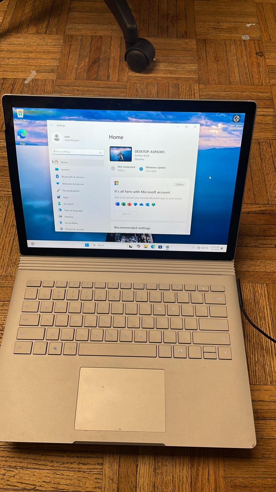 Microsoft Surface Book i5-6300U 2.50GHz 8GB RAM 256GB SSD QTY 4