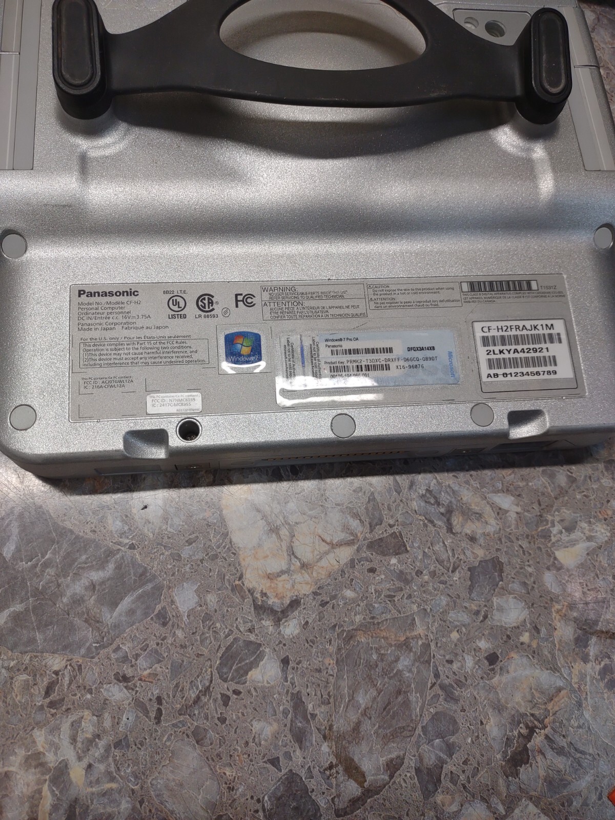 Panasonic TOUGHBOOK CF-H2 CORE i5 3427U vPRO, 8GB RAM, 500GB, LOT OF 4 !!!!