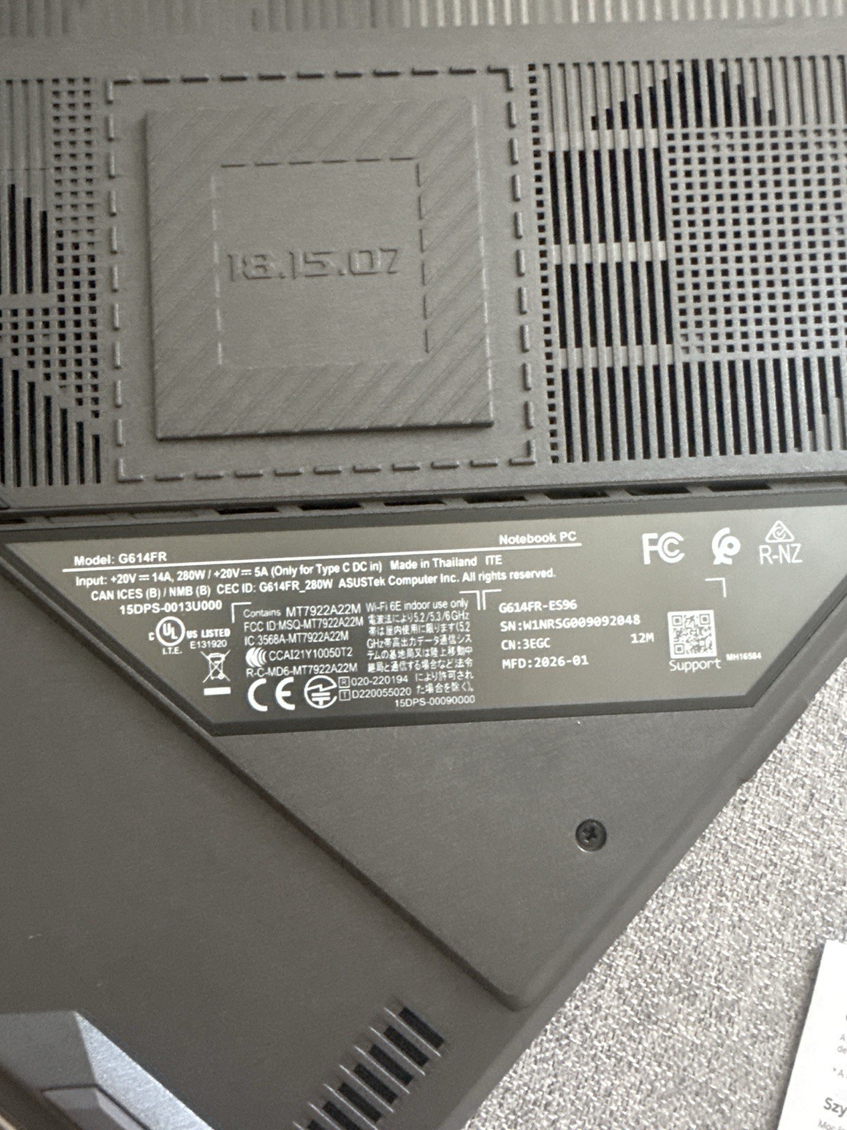 ASUS ROG Strix G614FR 16in Ryzen 9 32GB 1TB SSD Win11 GeForce RTX 5070 Ti