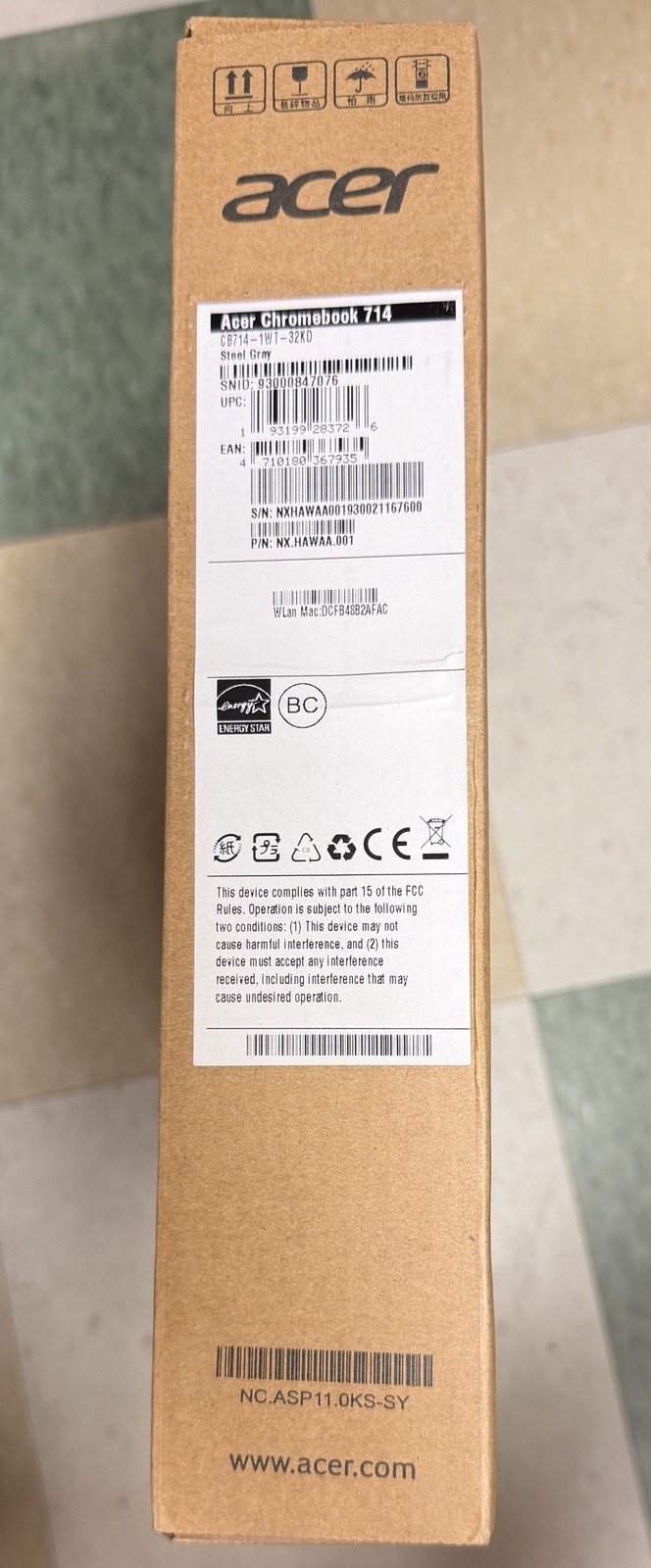 Acer Chromebook 714 14″ (64GB eMMC, Intel Core i3 8th Gen. 3.40 GHz, 8GB) Laptop