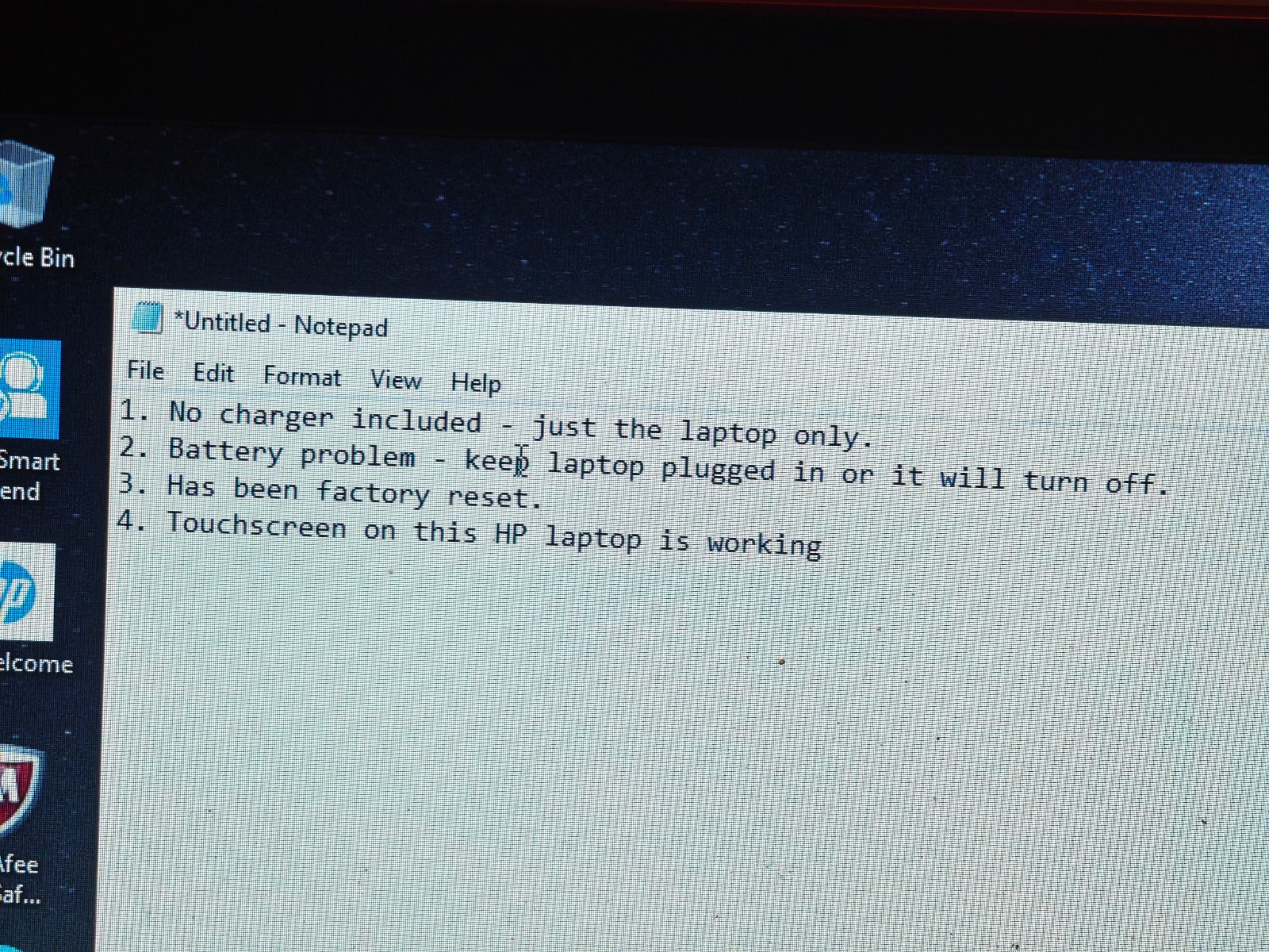 HP Pavilion Notebook Laptop – 500GB HDD, 4GB RAM, AMD A6-6310 APU