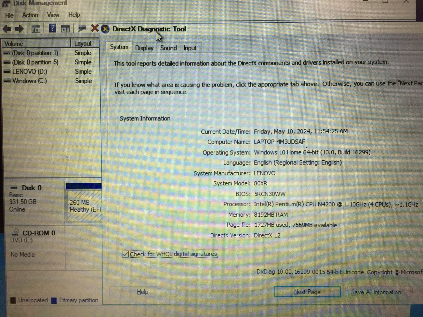 Lenovo ideapad 320-15IAP 15.6 Laptop/Intel N4200/8G RAM/1TB HDD/Win10 Coral Red