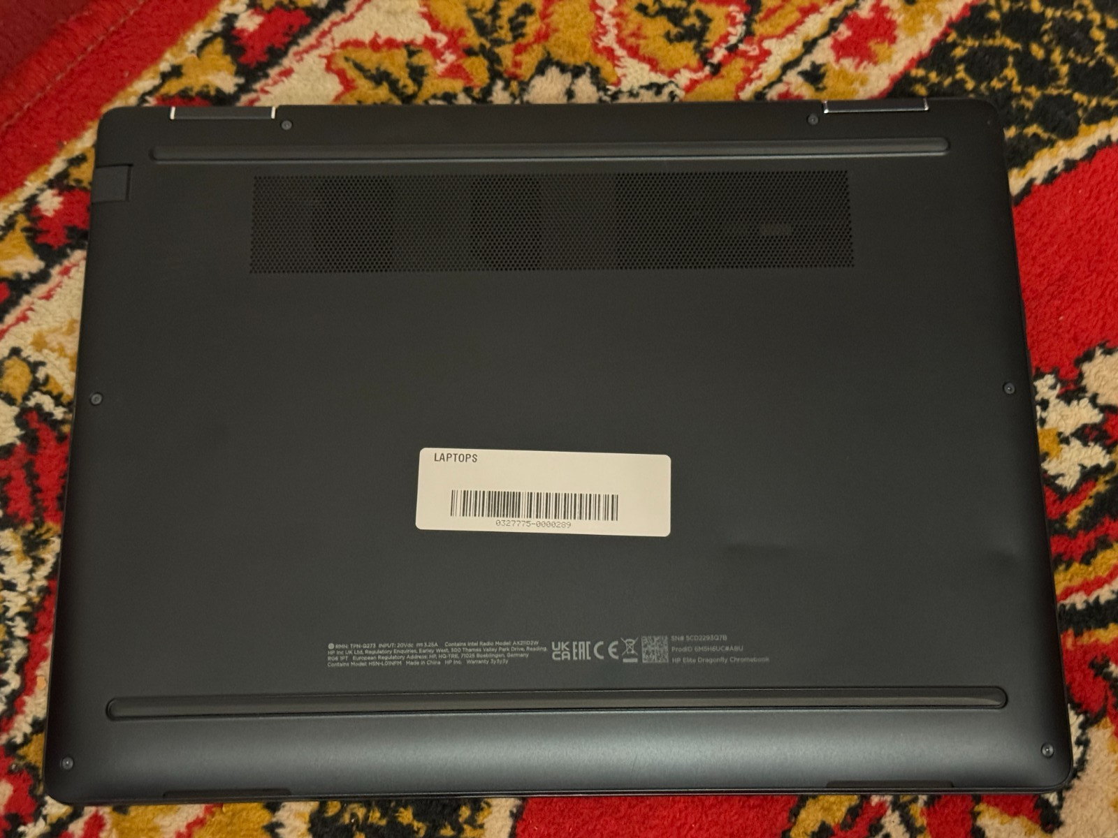 HP ELITE DRAGONFLY CHROMEBOOK 13.5″ QHD i7-1265U 512GB SSD 32GB RAM Grade B