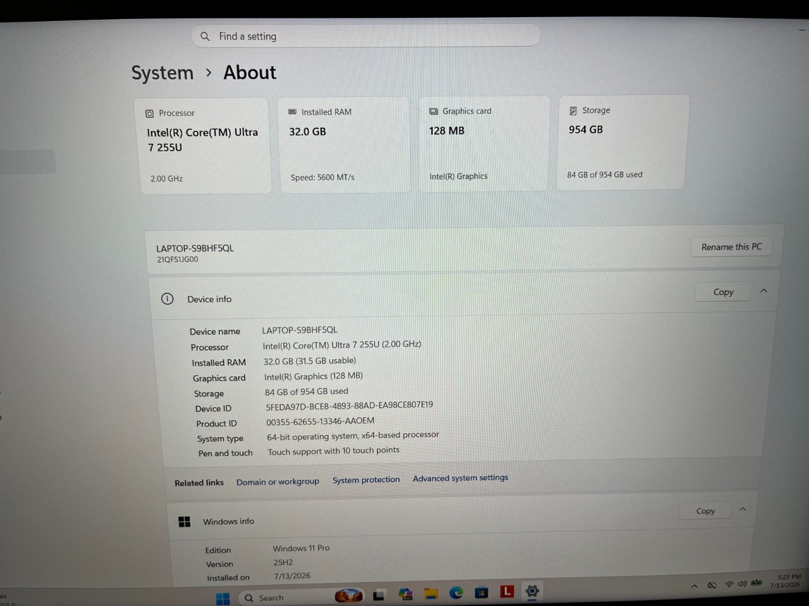 Lenovo ThinkPad T16 G4 16″ WUXGA Touch Ultra 7 255U 32GB 1TB W11Pro 21QFS1JG00