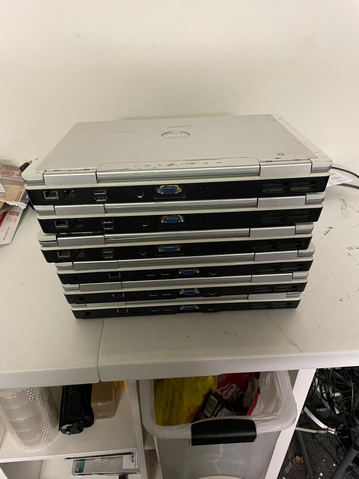 Lot of 6 Dell – 3 Inspiron E1505, 3 Inspiron 6000 NO HDD have RAM Wholesale lot